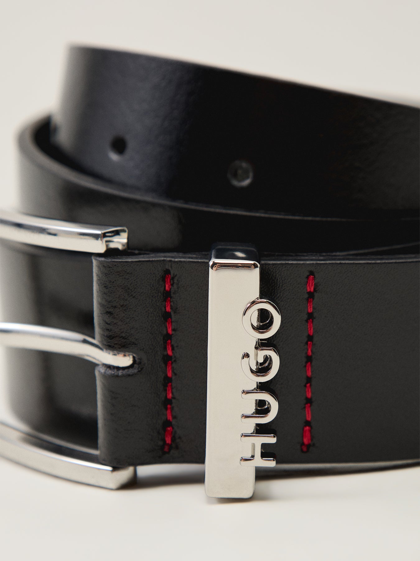 Leather Black Geek Belt