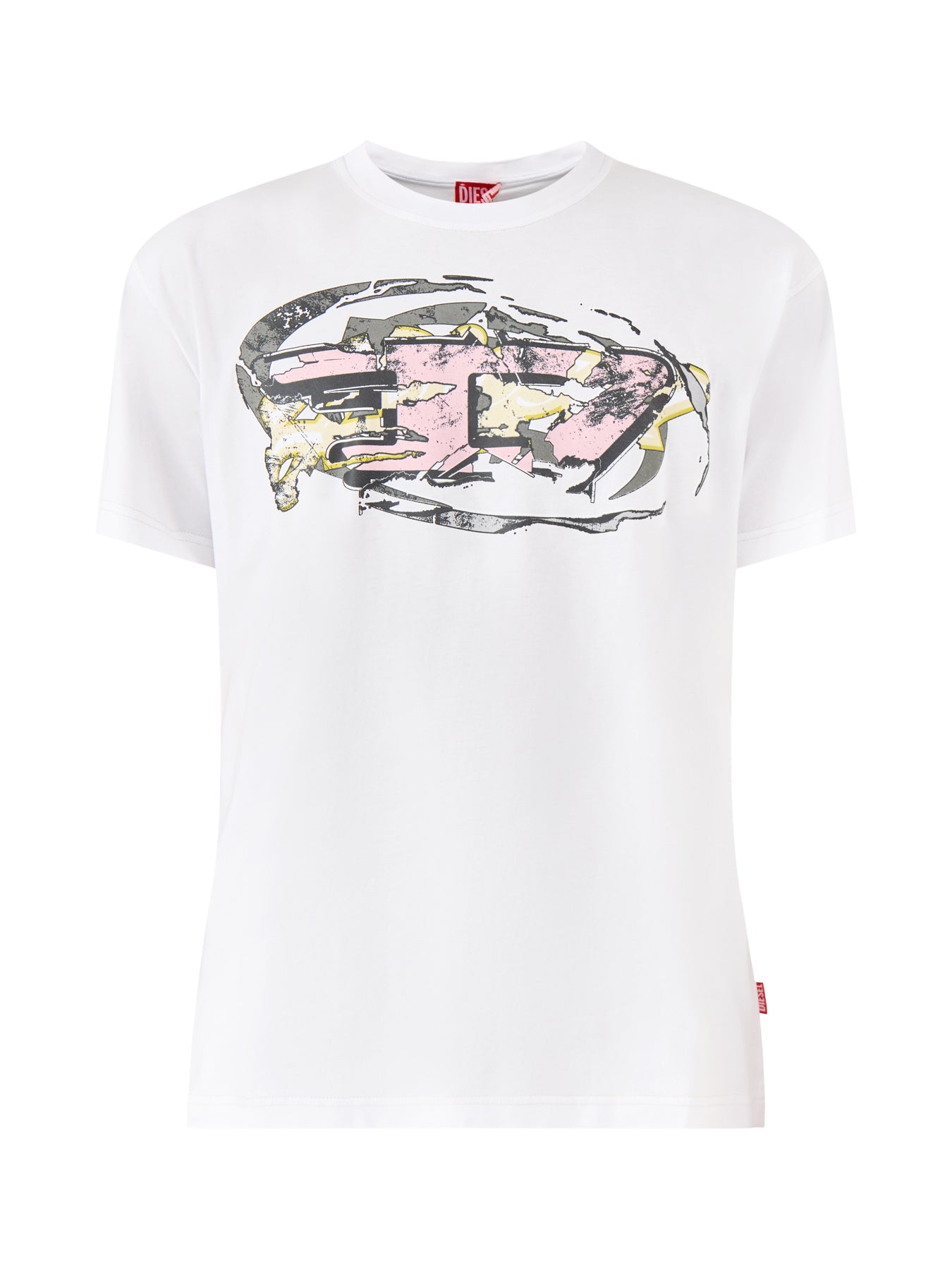 Cotton White T-Norm-T11 Big D T-Shirt