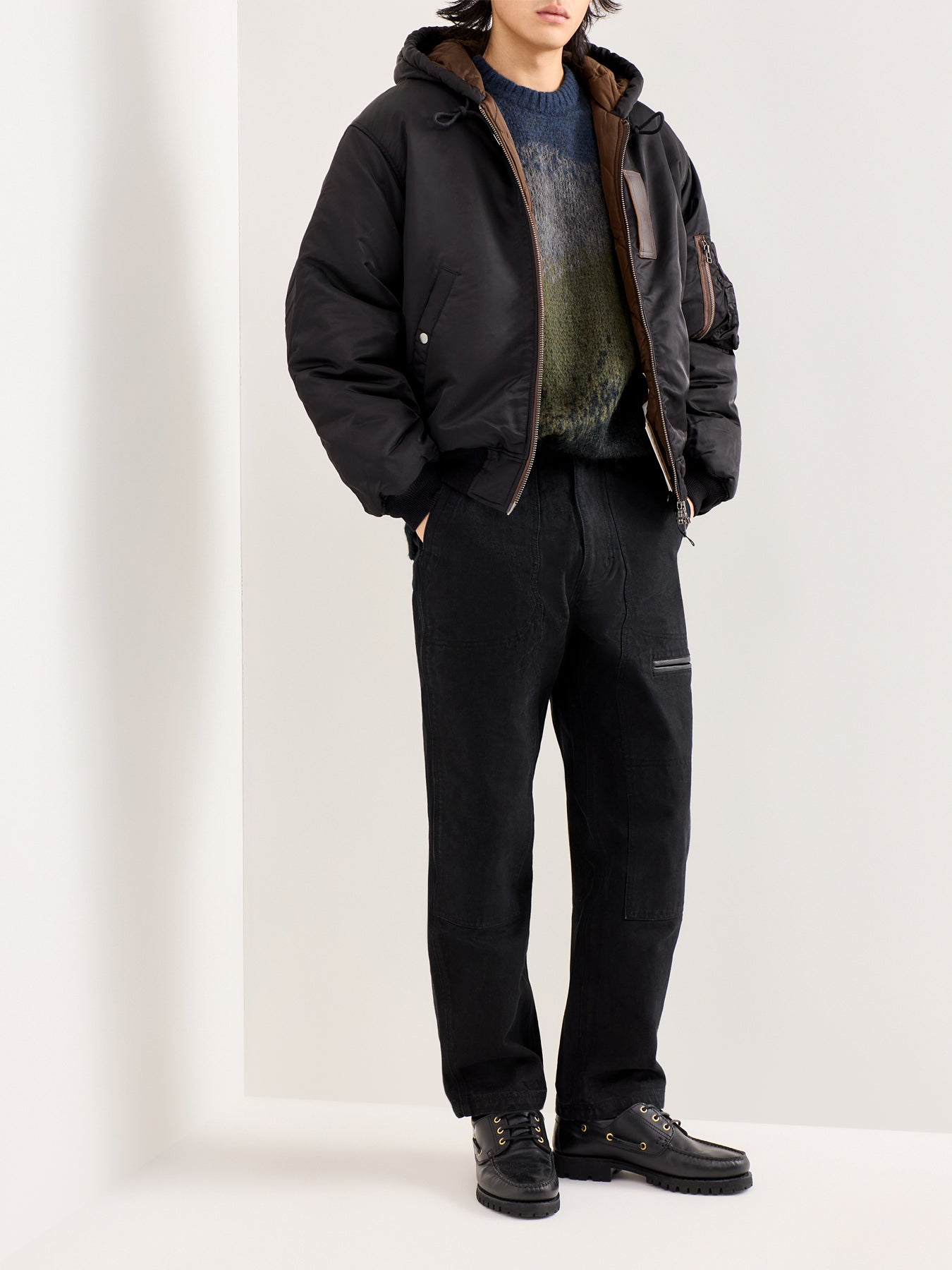 Active MA-1 Hooded Parka Black