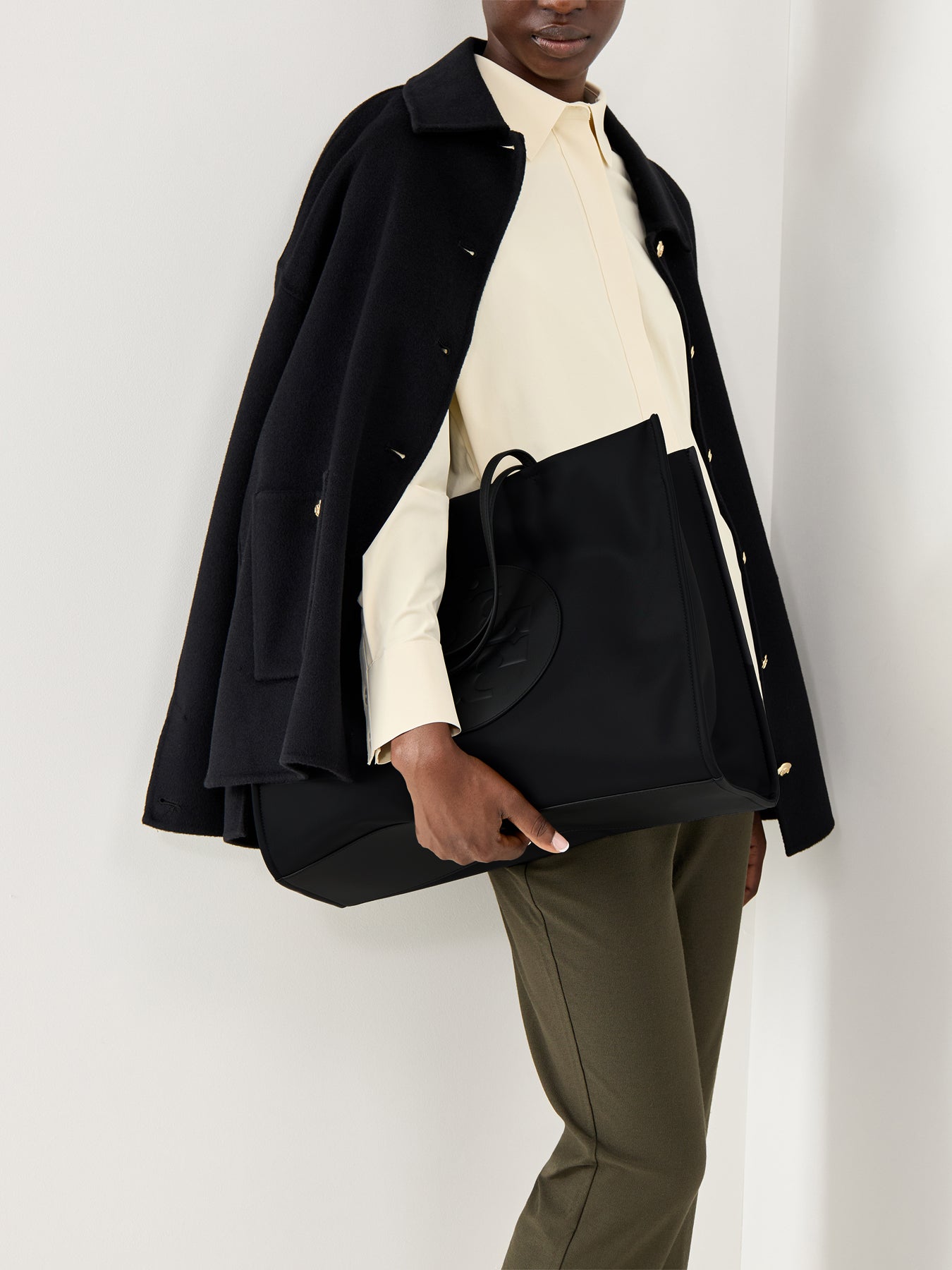 Ella Nylon Tote Black