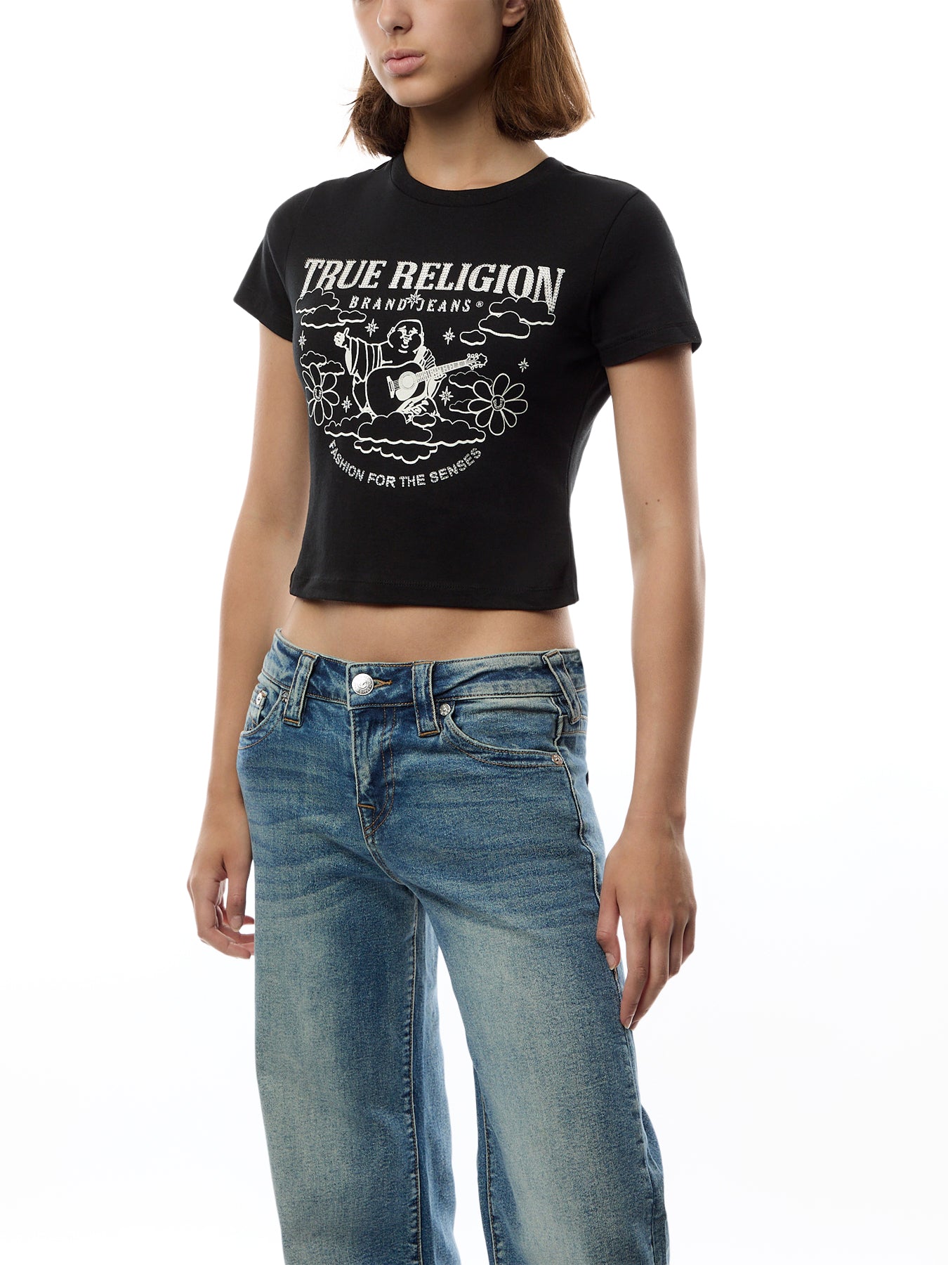 Crystal Buddha SS Baby Tee