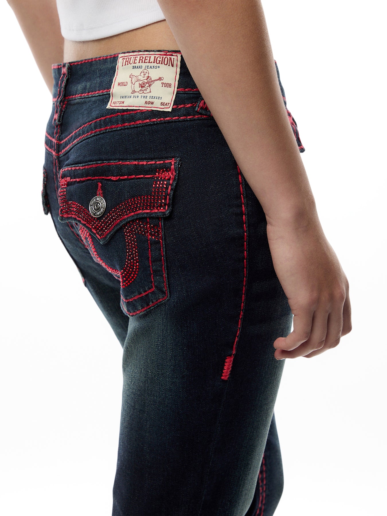 Becca MR Boot Jeans Rhinestone Super T Flap