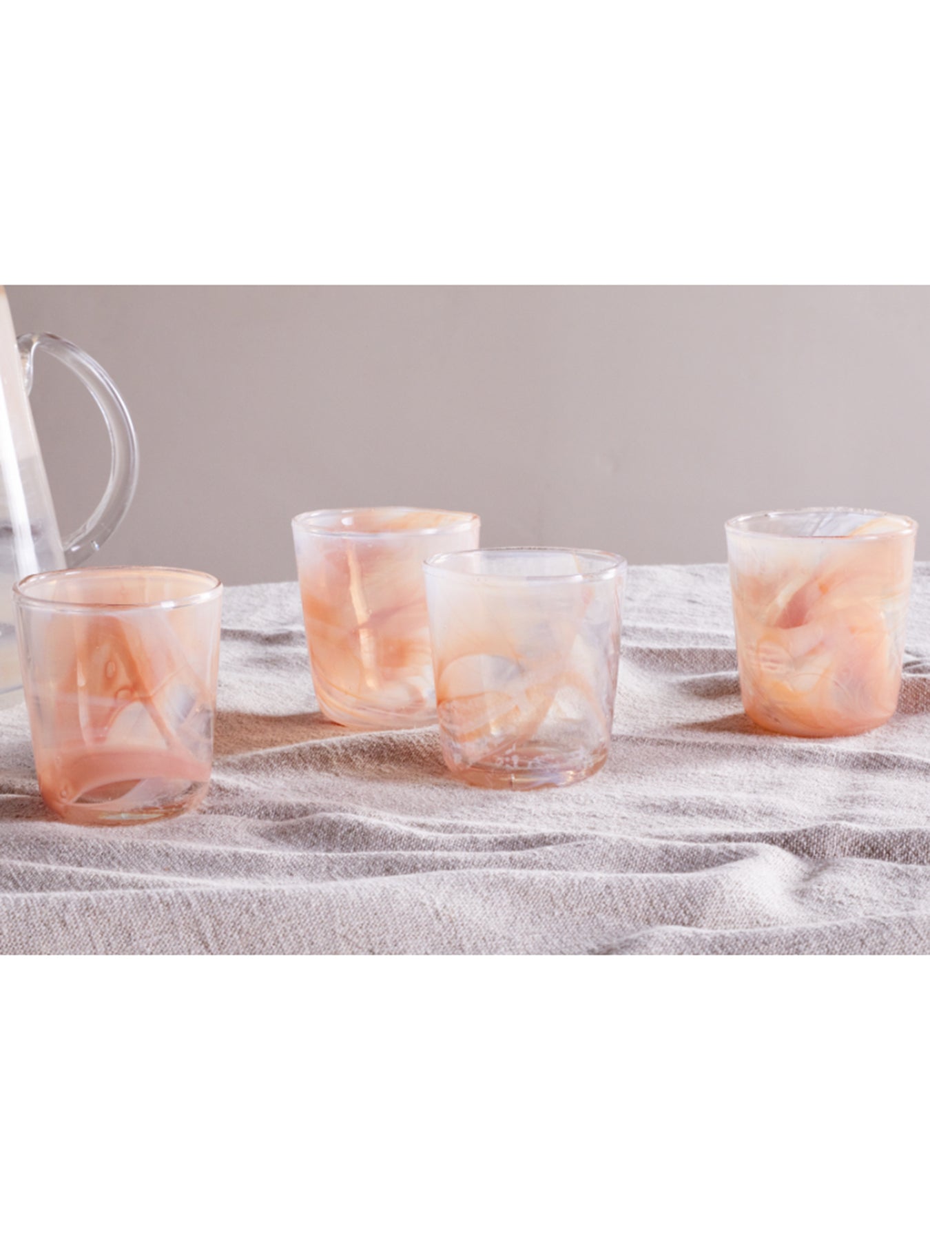 4 Set Shirali Marble Swirl Tumbler