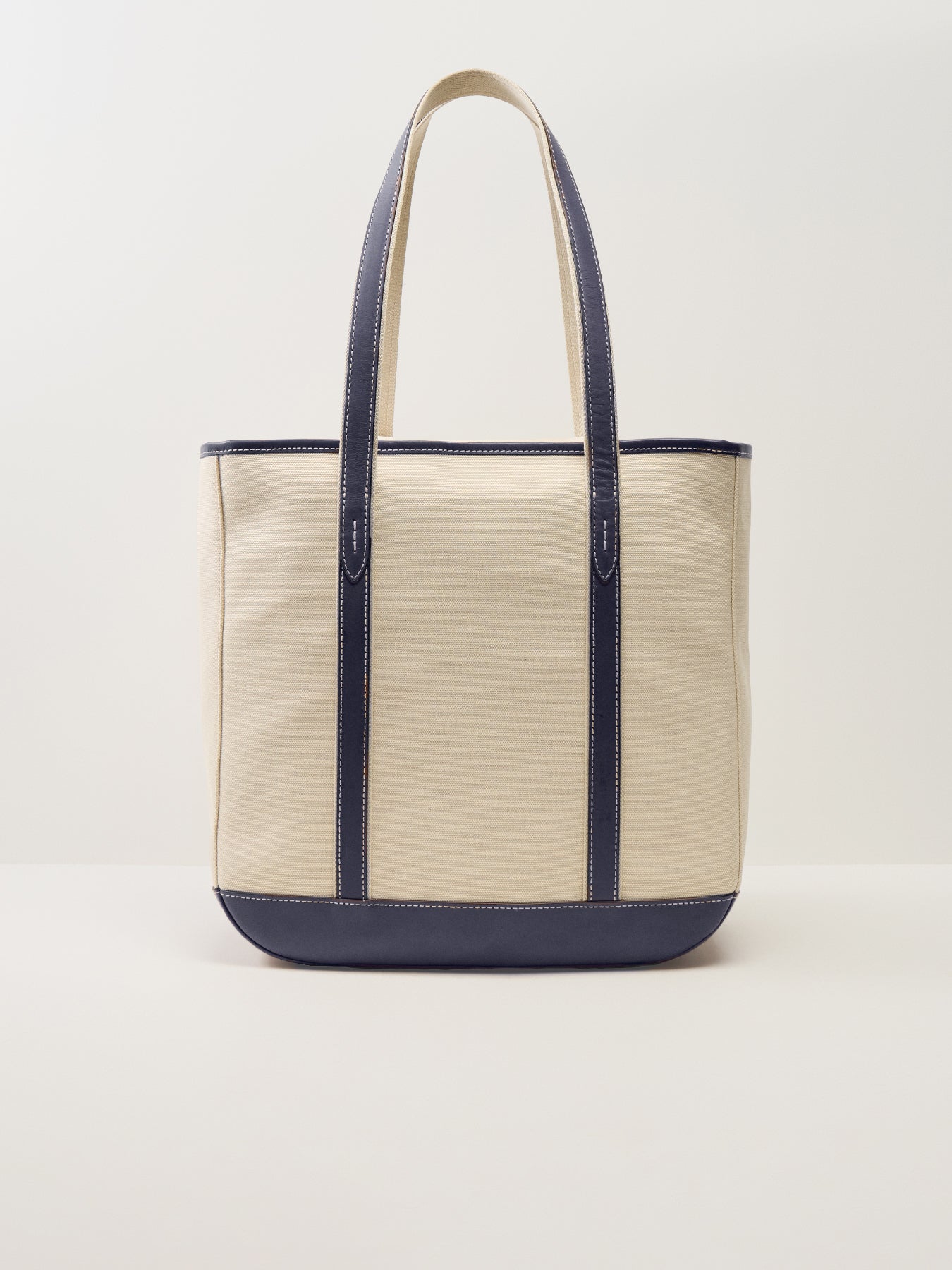 Medium Shopper Tote Ecru/Navy