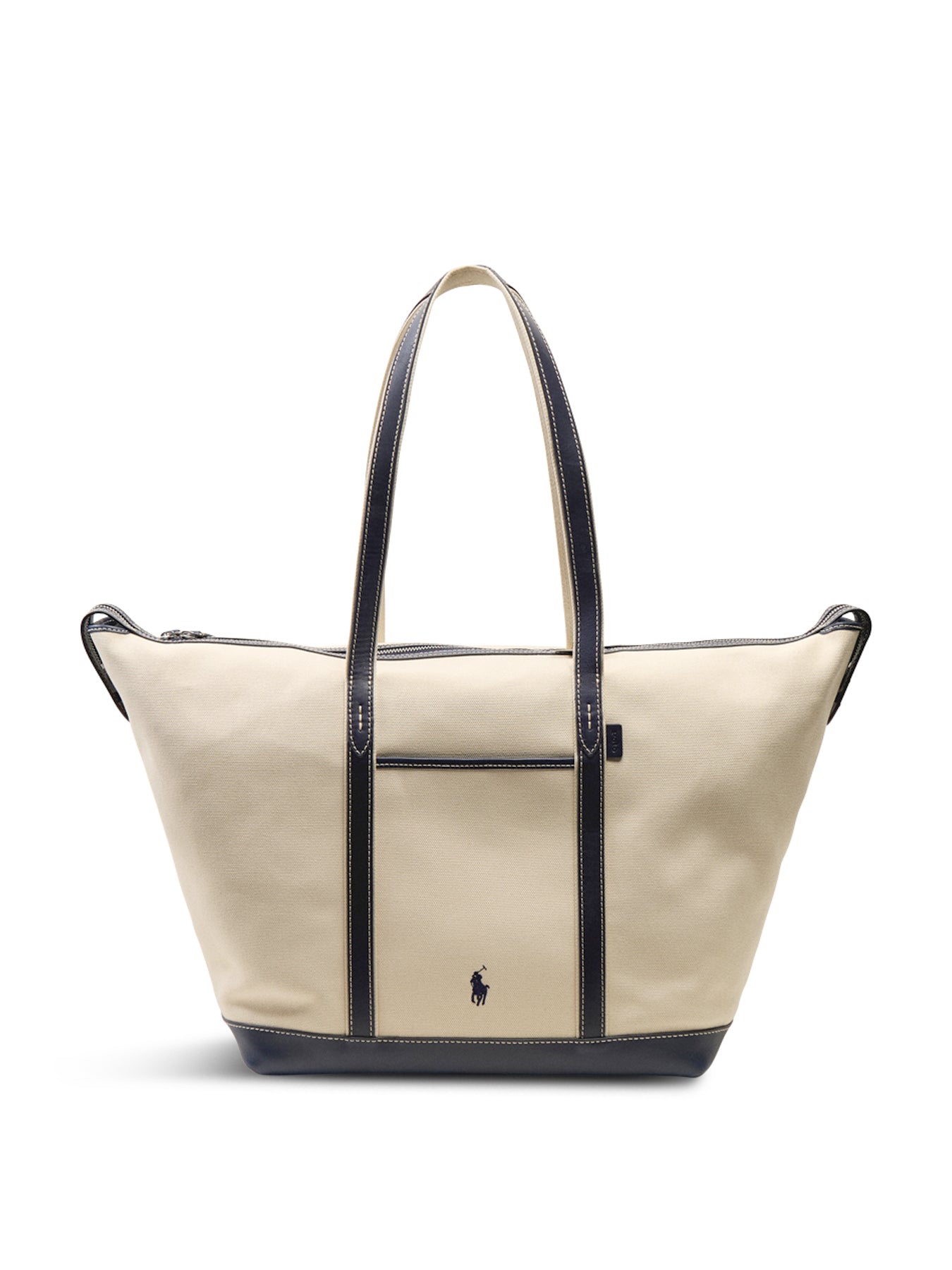 Large Shopper Tote Ecru/Navy