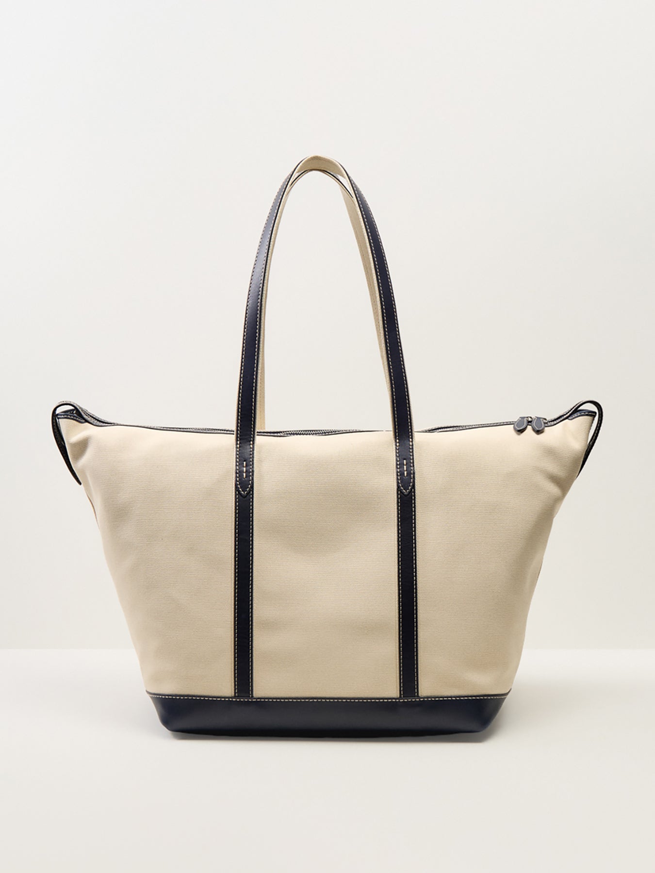 Large Shopper Tote Ecru/Navy