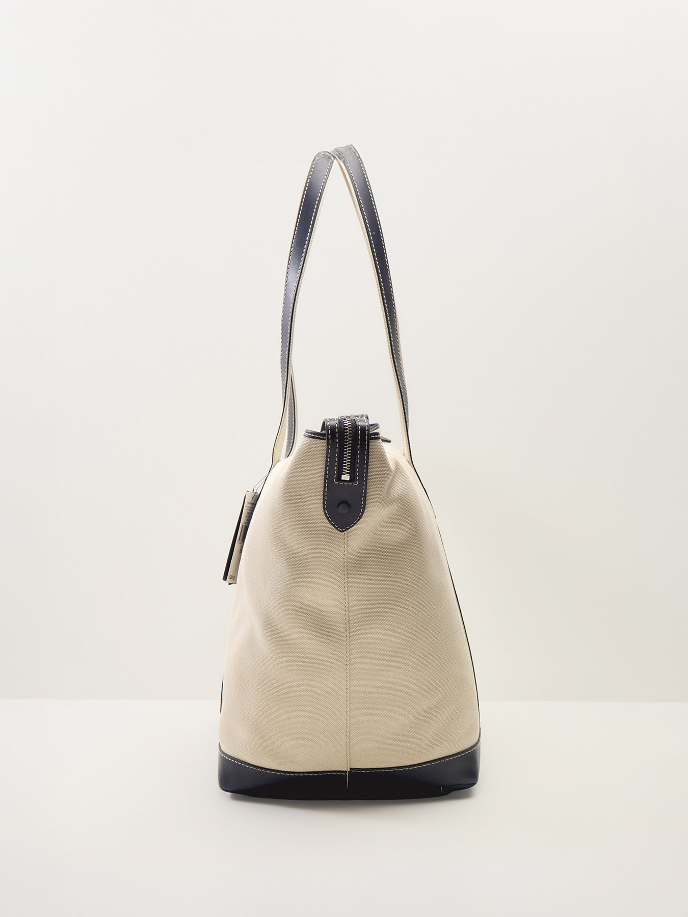 Large Shopper Tote Ecru/Navy