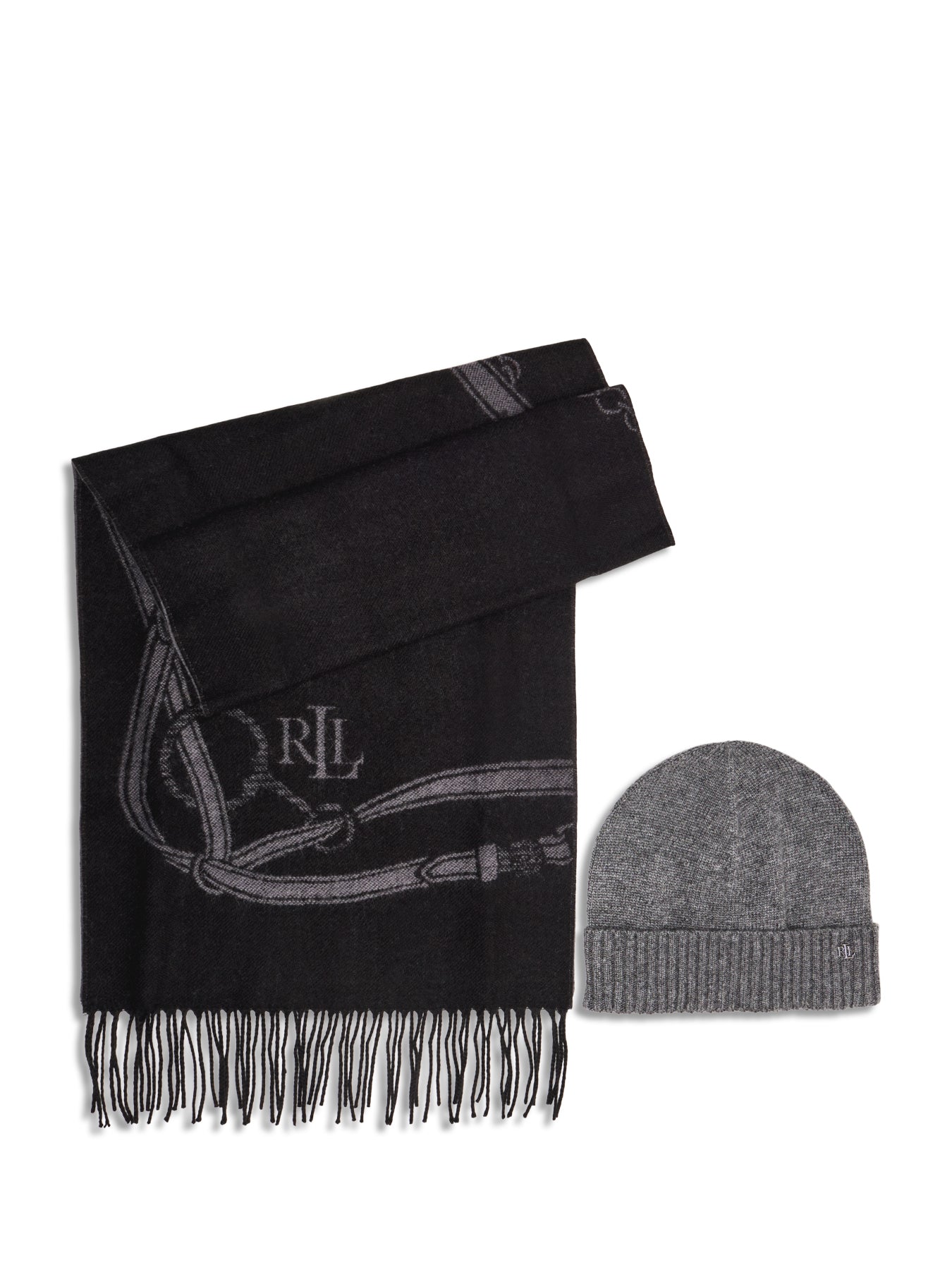 Equestrian Hat & Scarf Gift Set Navy