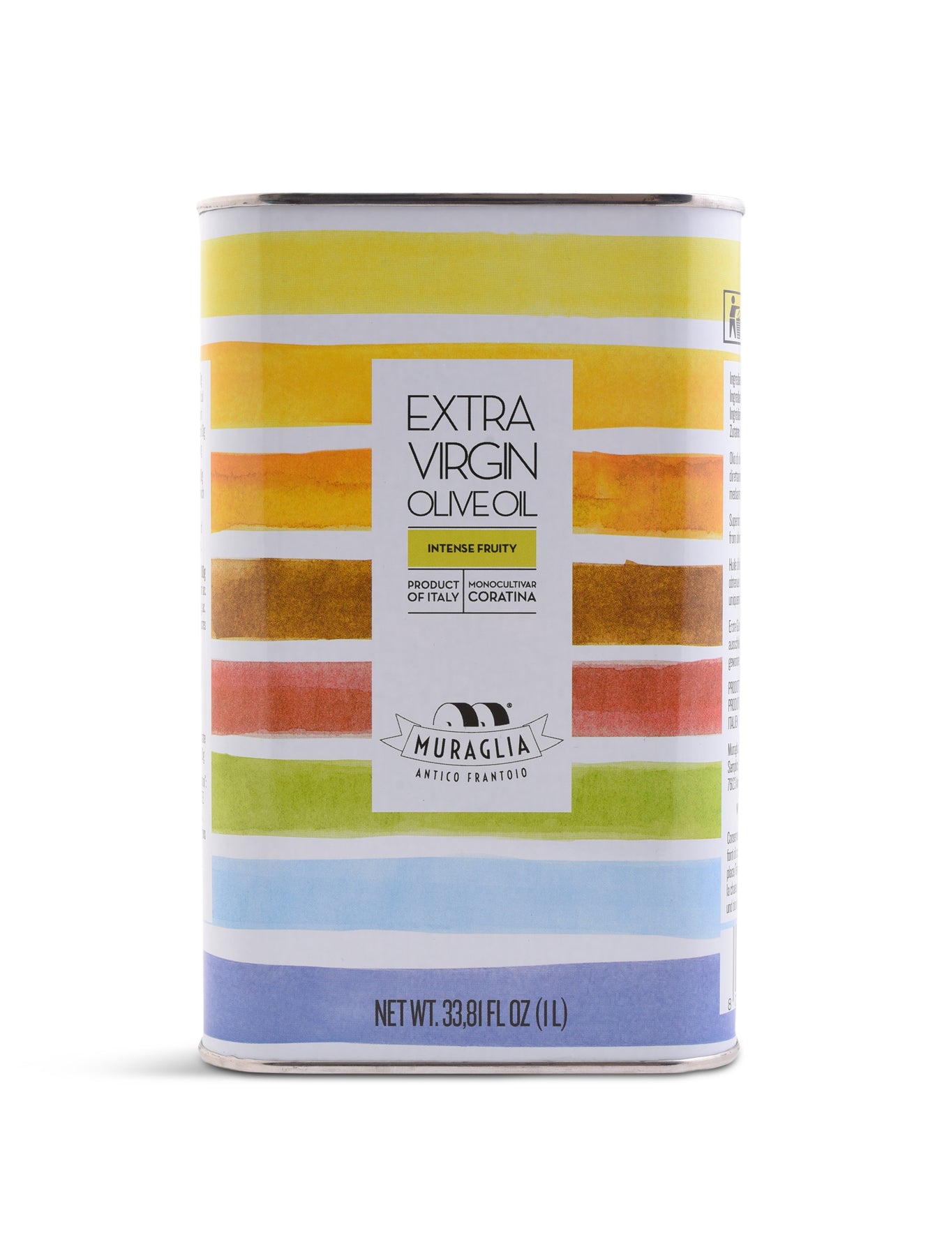 Rainbow Tin Intense Fruity Coratina Extra Virgin Olive Oil