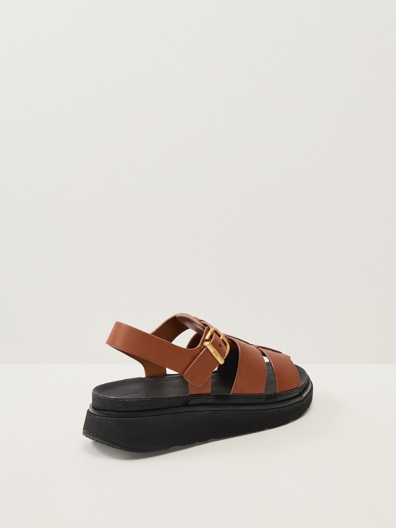 Gen-Ff Leather Fisherman Sandals Deep Tan