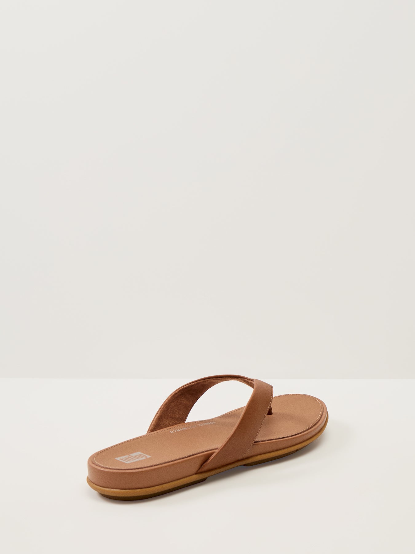 Gracie Leather Flip-Flops Tan