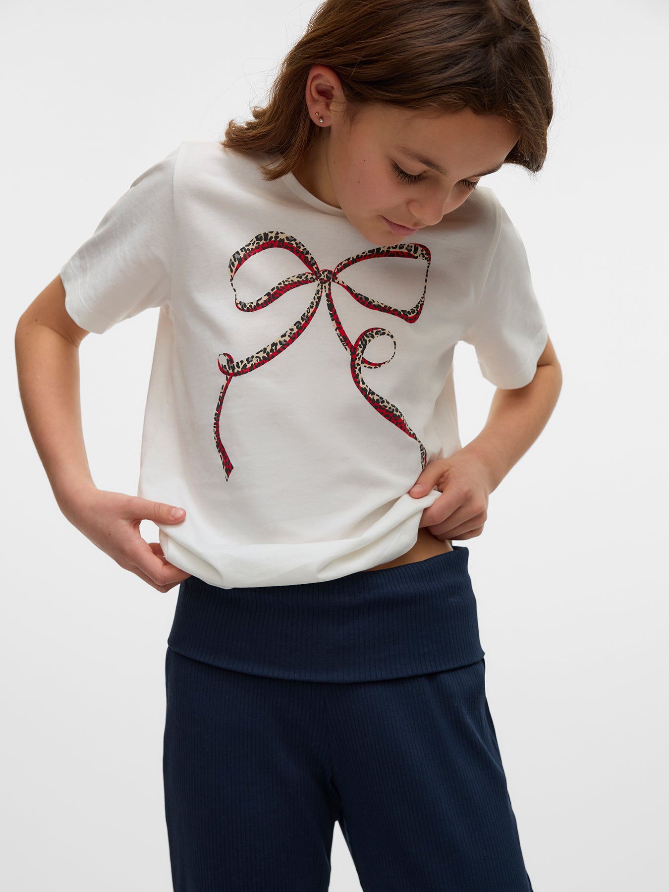 Kelly Love Short Sleeve Top White