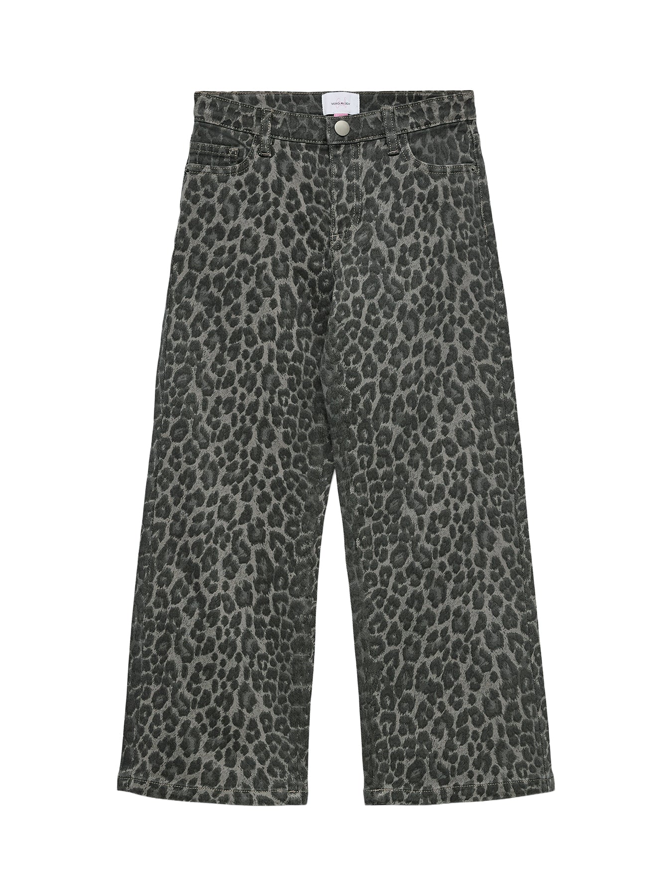 Lenora Wide Jeans Leopard Print