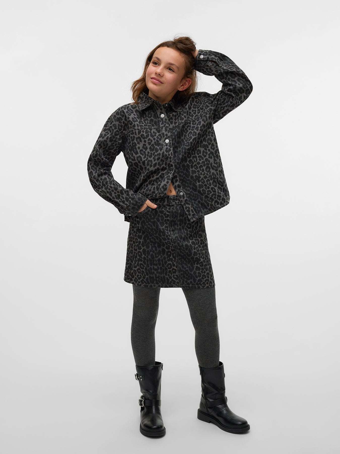 Lenora Short Skirt Leopard Print