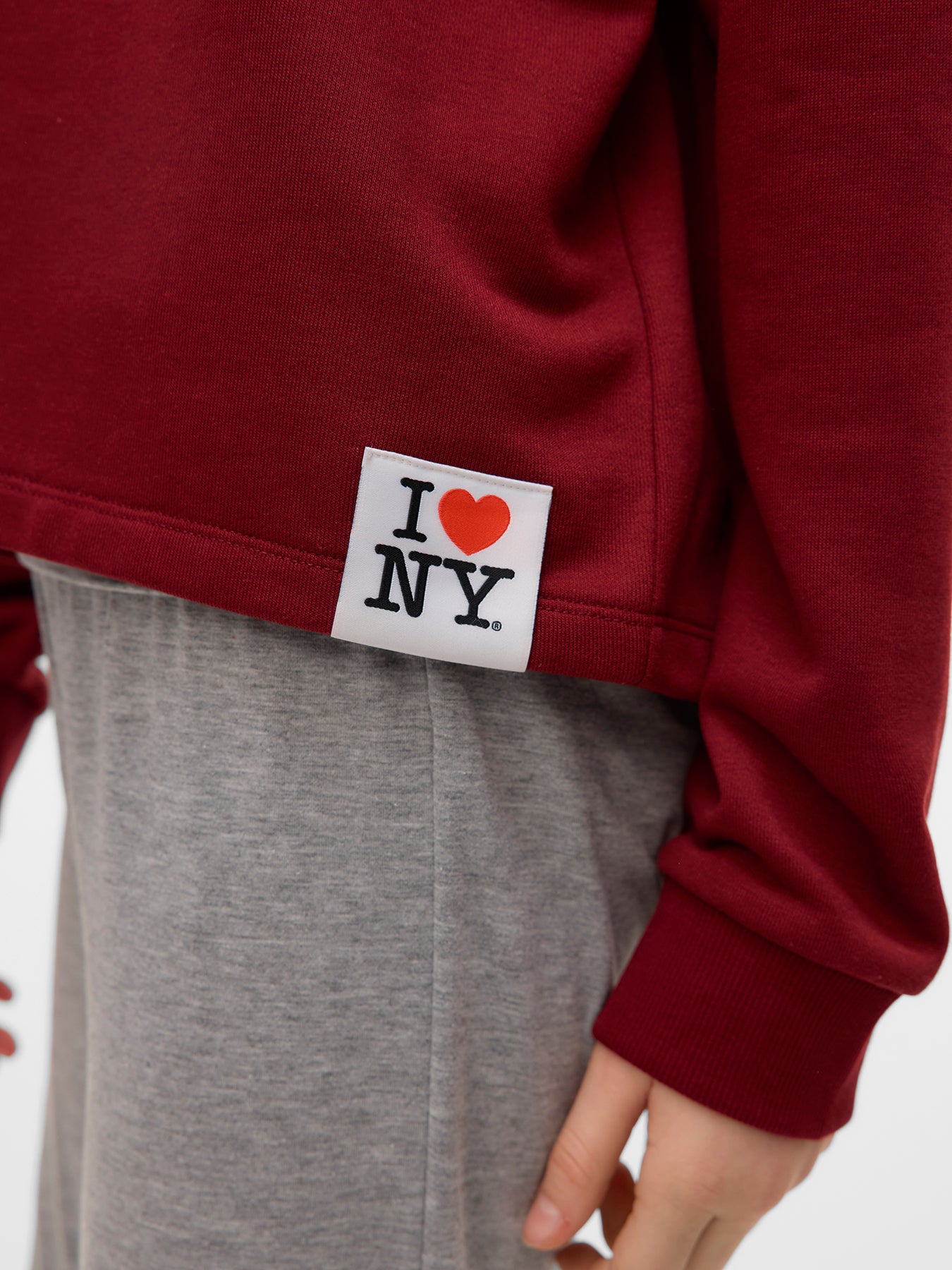 New York Long Sleeve Sweatshirt Red