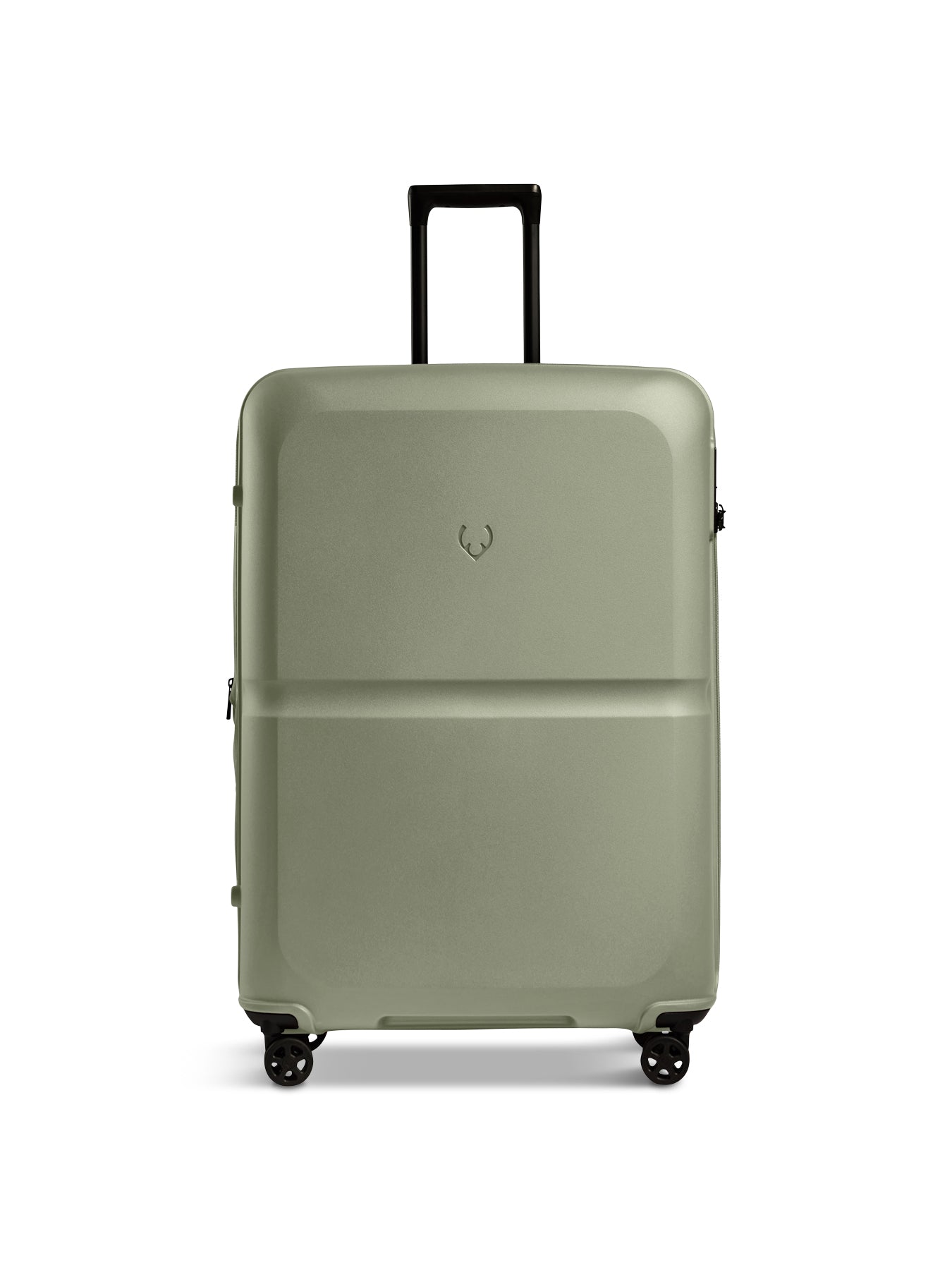 Green Single Stripe Spin Suitcase 81cm