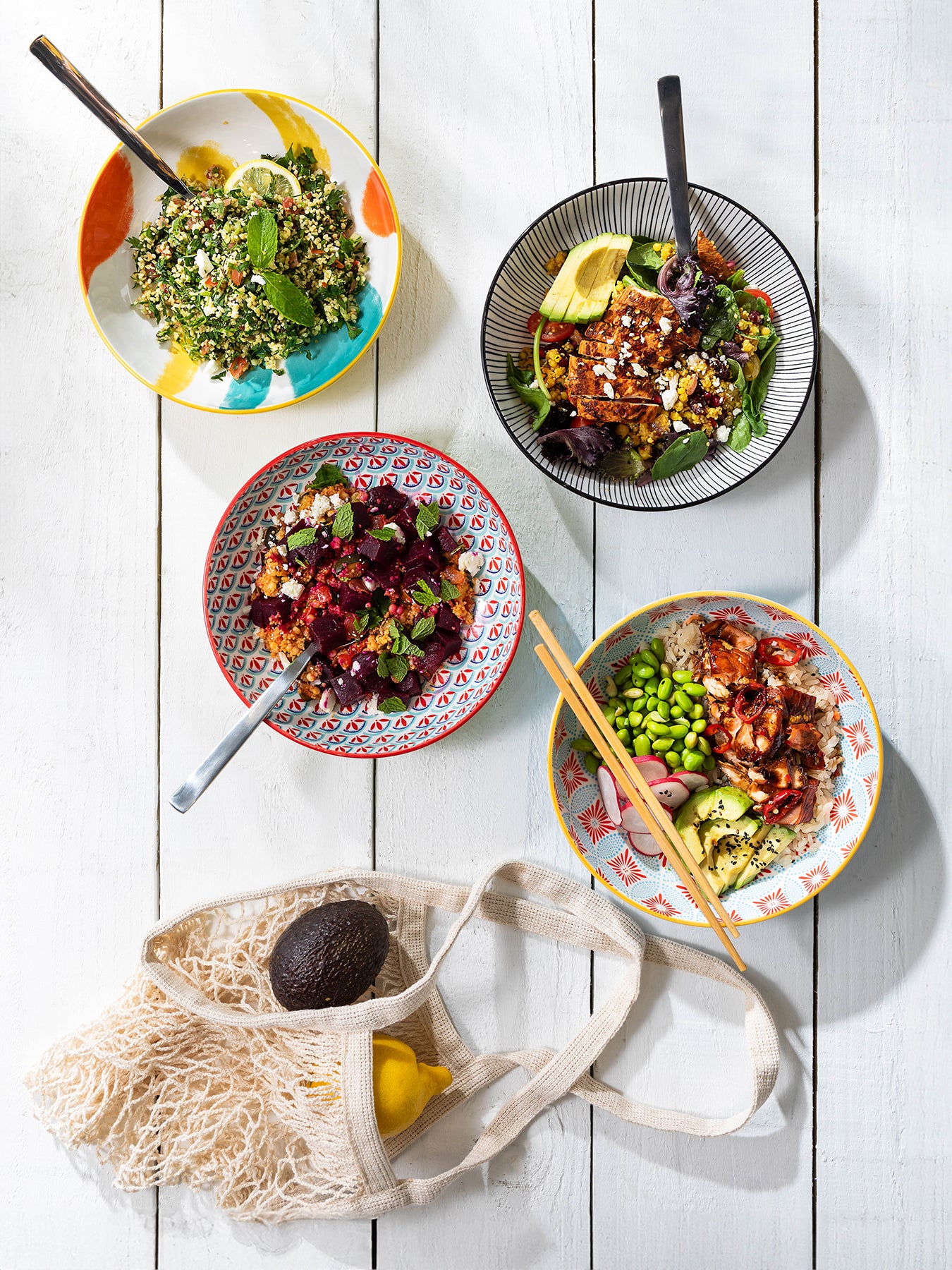 Geometric Line Bowl Green