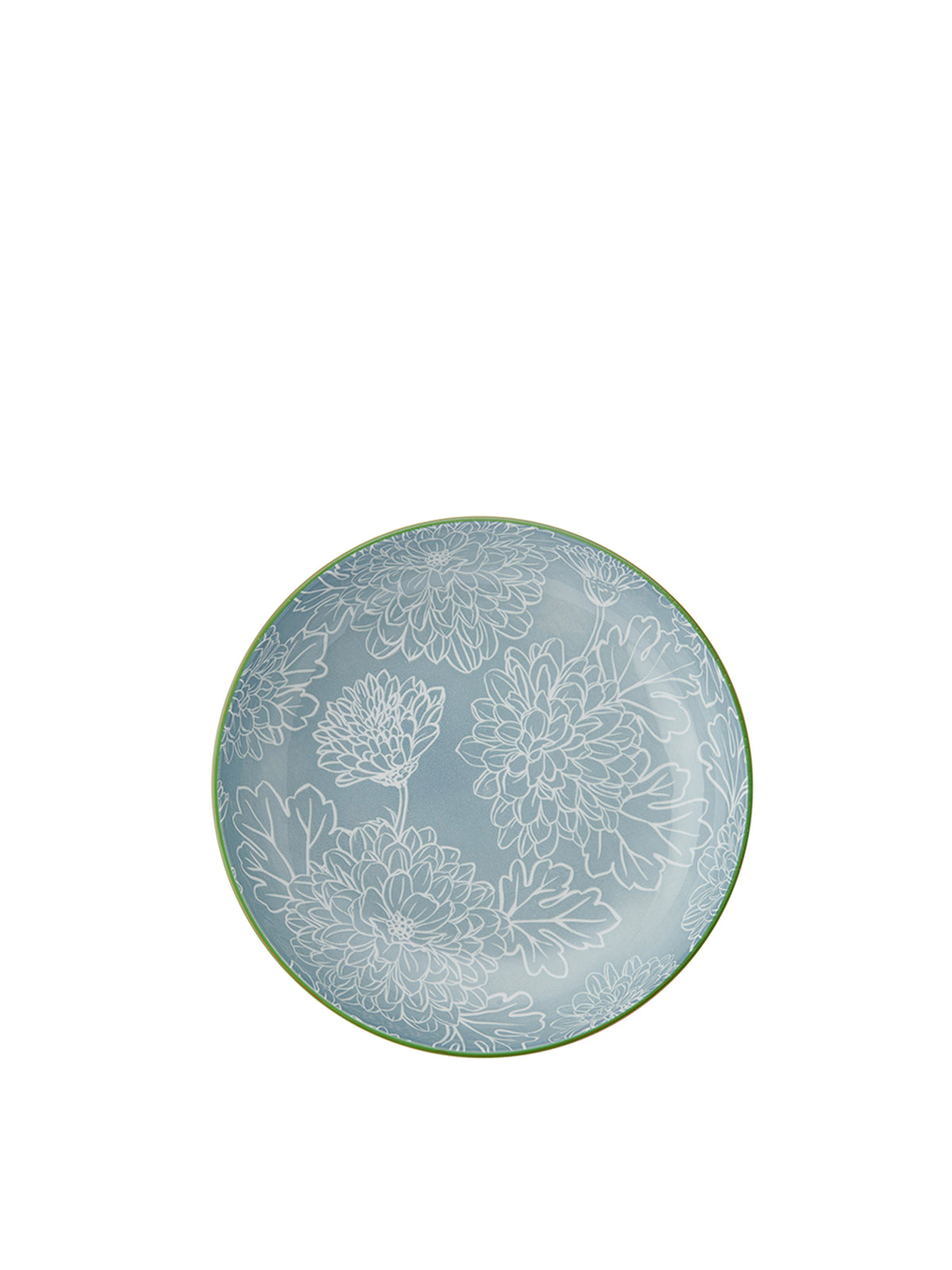 Leaf Print & Geometric Bowl