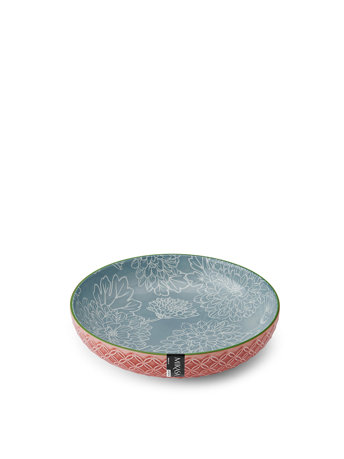 Leaf Print & Geometric Bowl