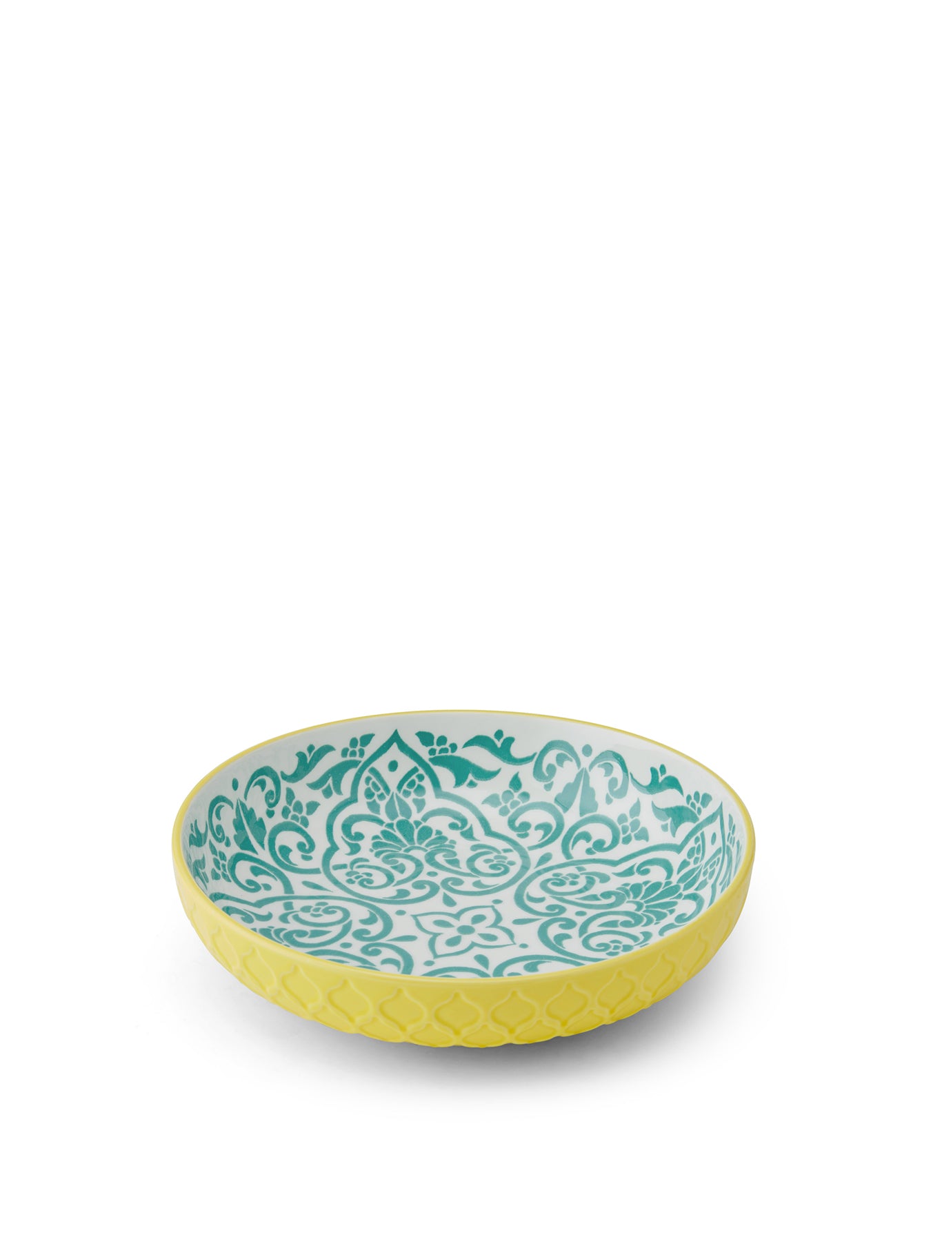 Geometric Bowl Yellow/Blue