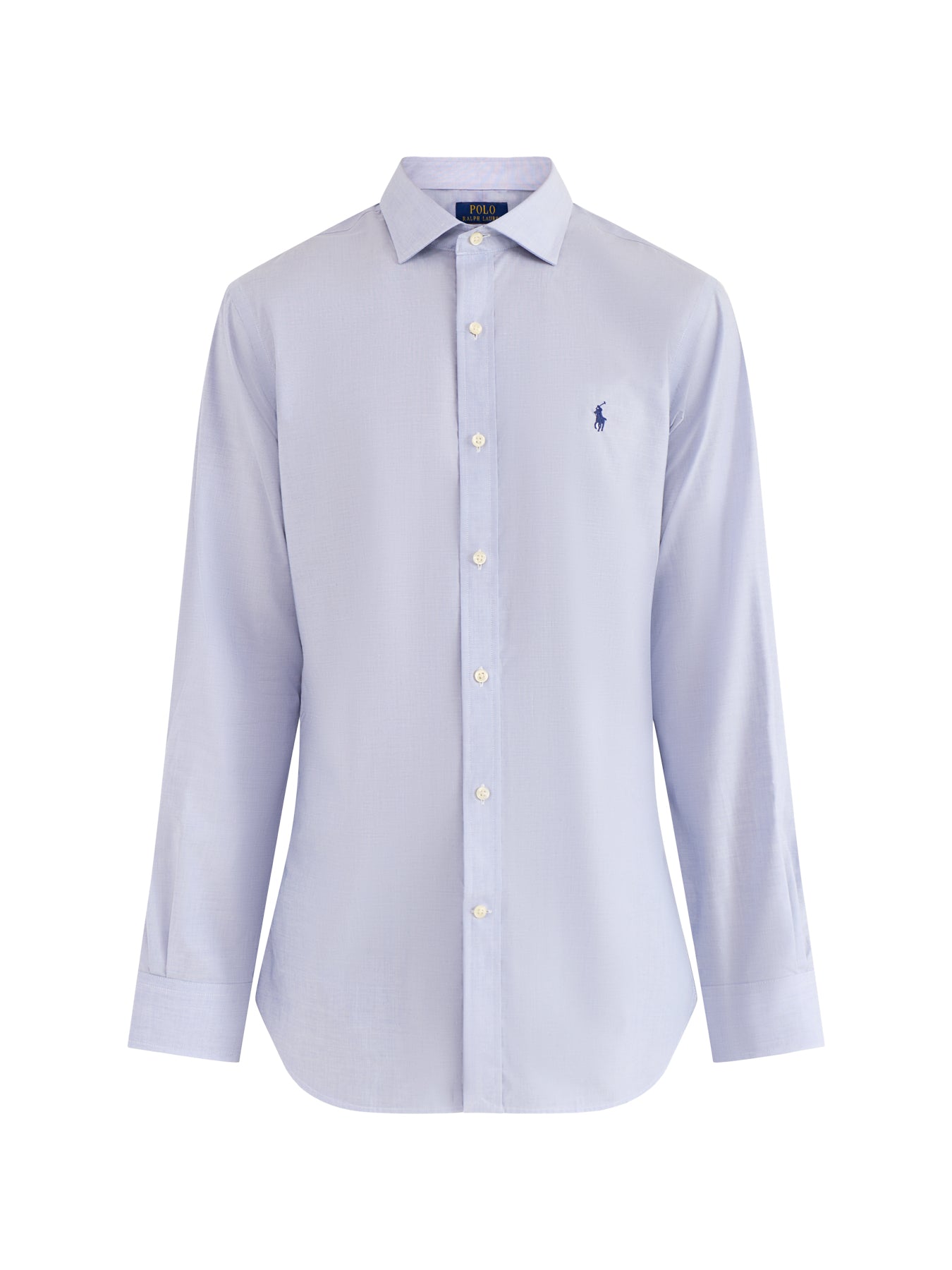 Slim Fit Estate Collar Dress Shirt Light Blue White