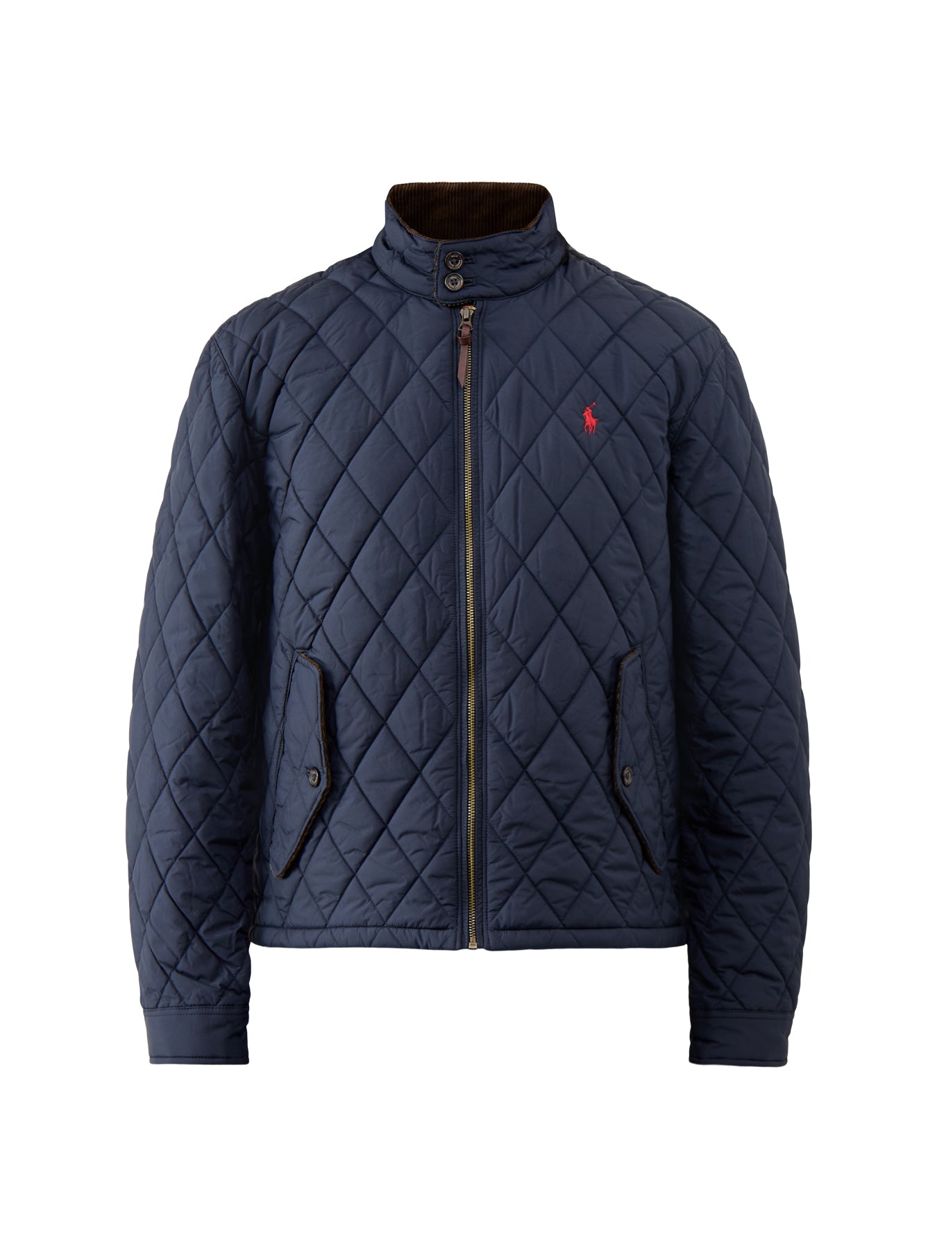 Quilted Windbreaker Jacket College Navy