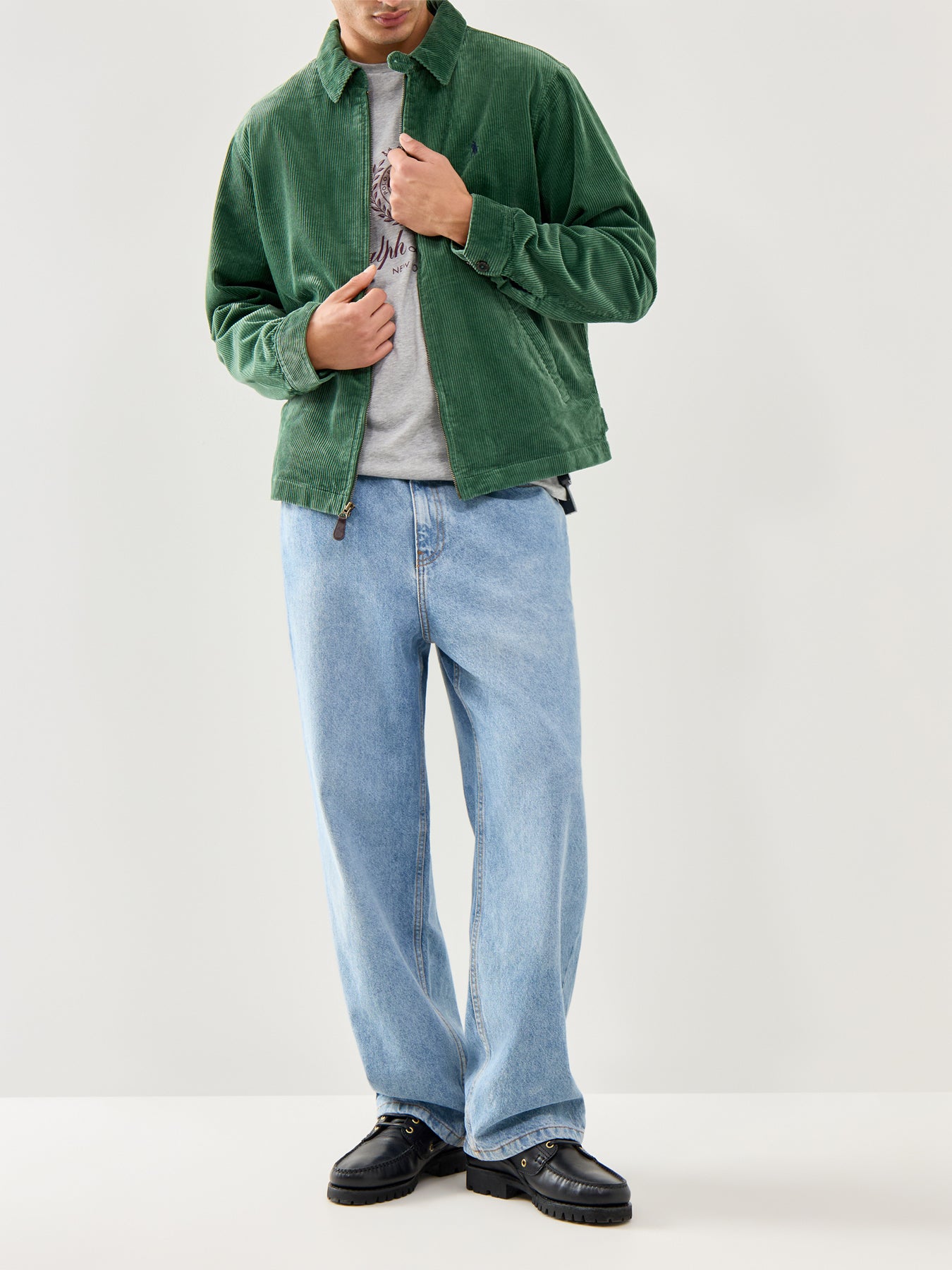 Windbreaker Cord Jacket Meadow Green