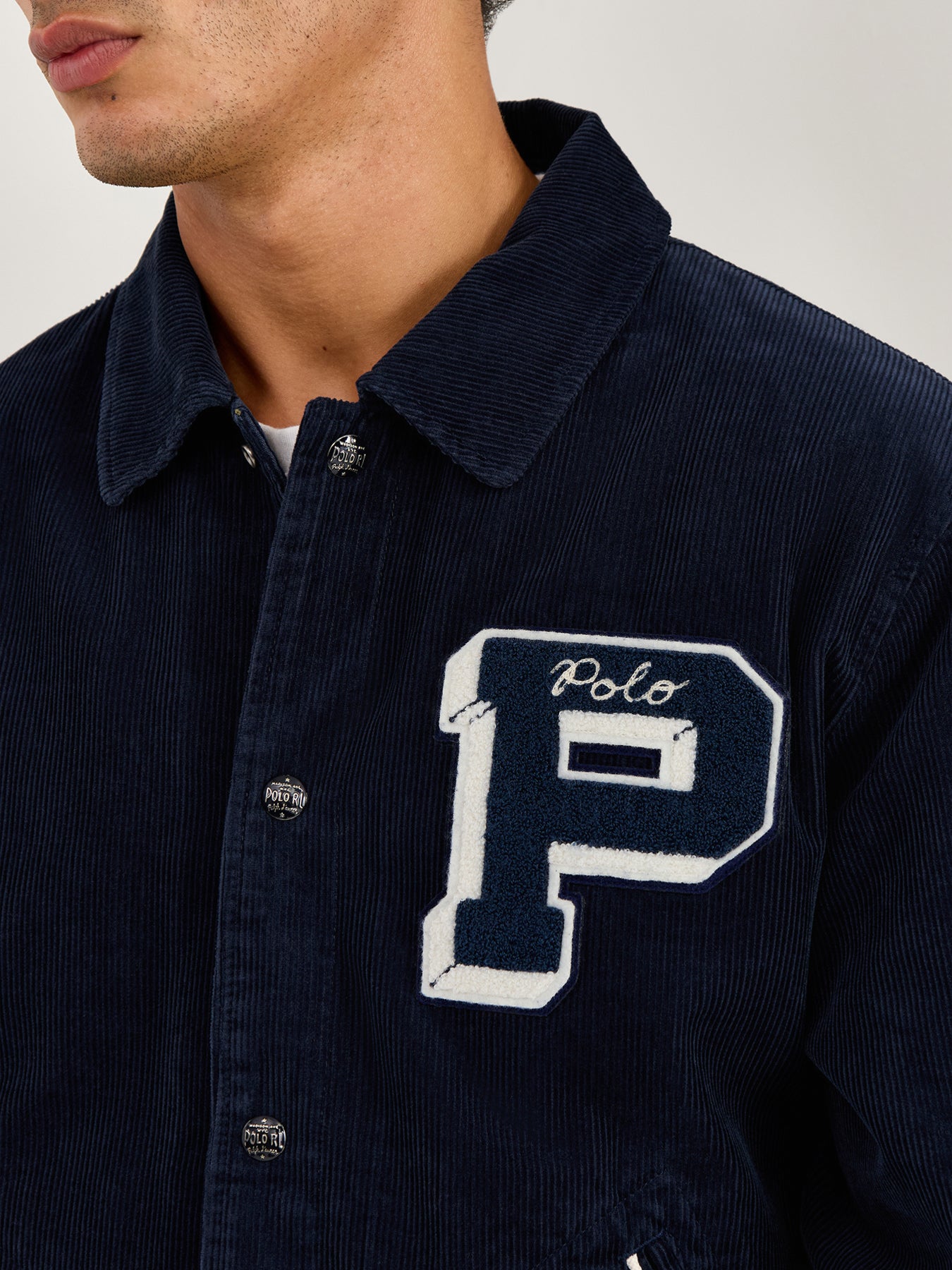 Letterman Insulated Bomber Jacket Navy