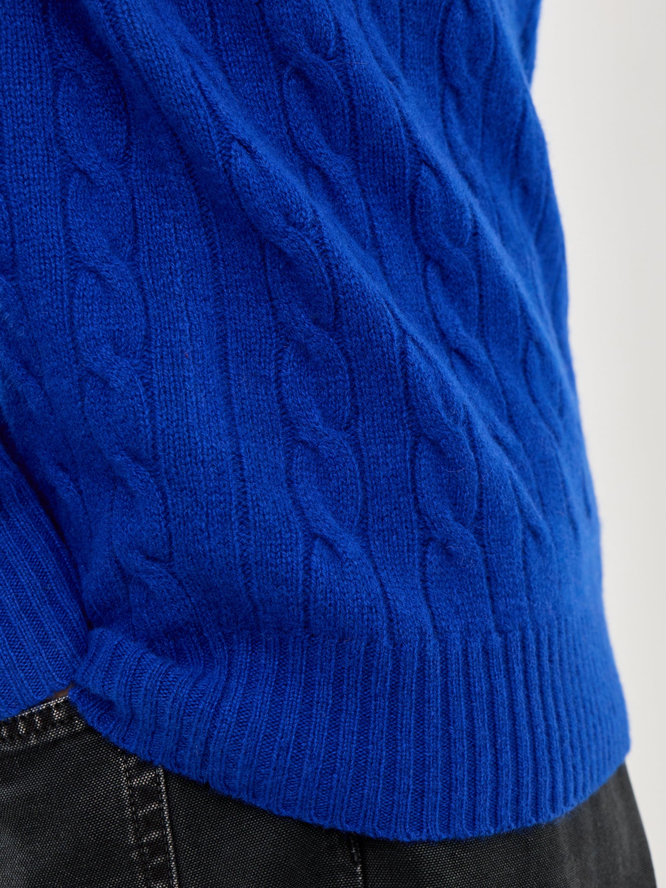 Wool Cashmere Blend Cable Knitwear Sapphire Star