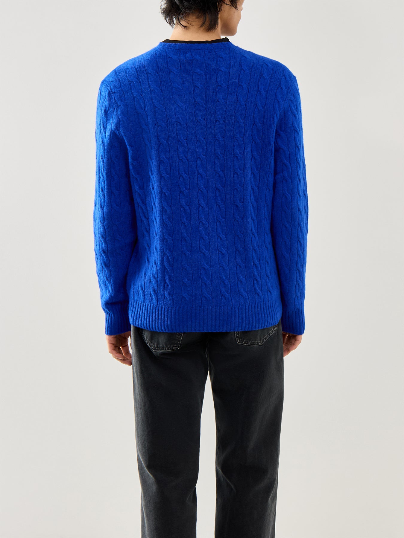 Wool Cashmere Blend Cable Knitwear Sapphire Star