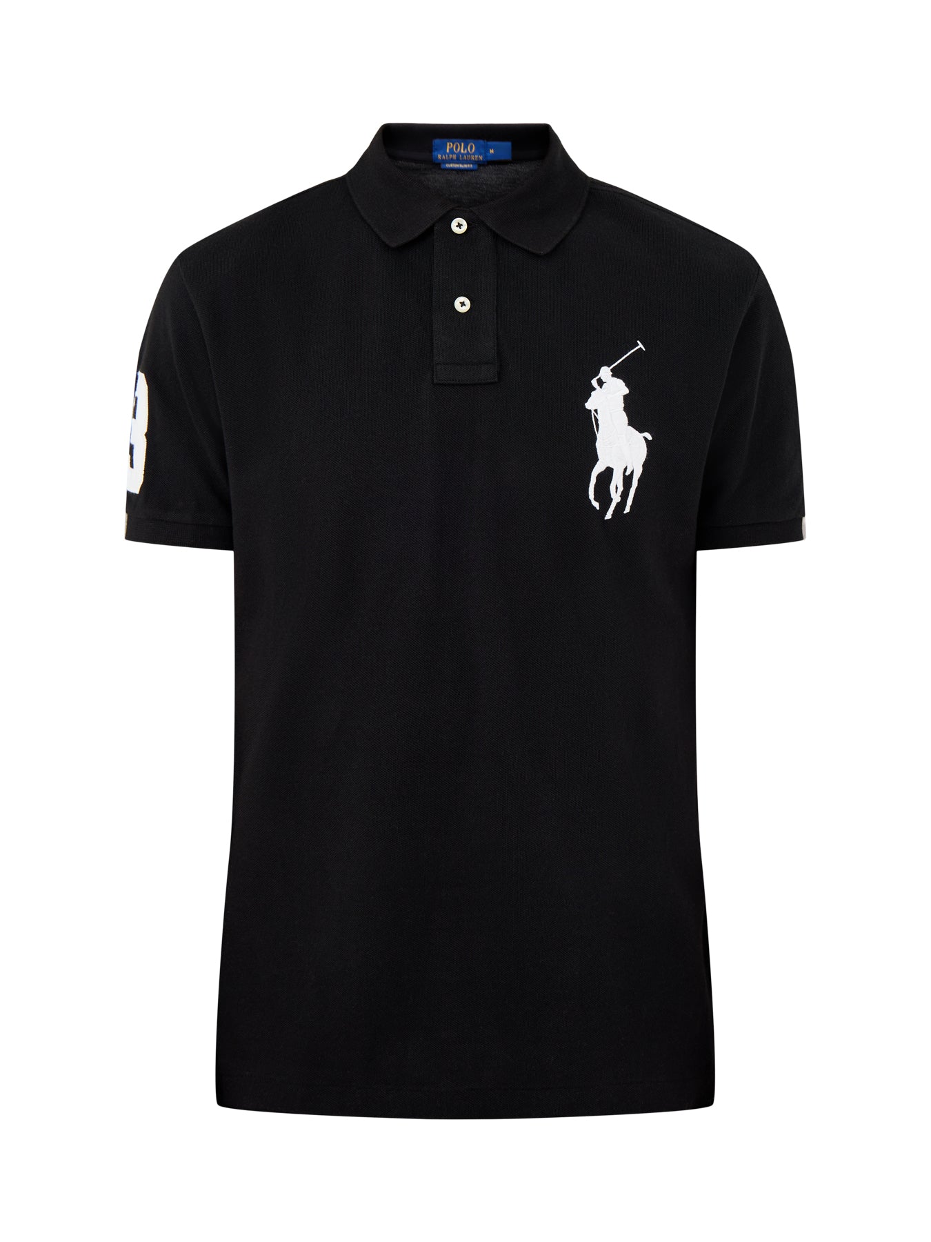 Big Short Sleeves Polo Top Black
