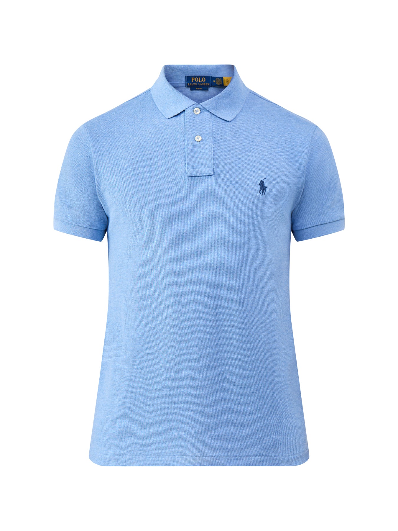 Slim Fit Polo Top Soft Royal Heather