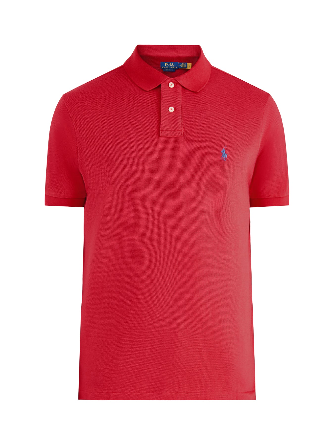 Custom Fit Cotton Polo Top Red