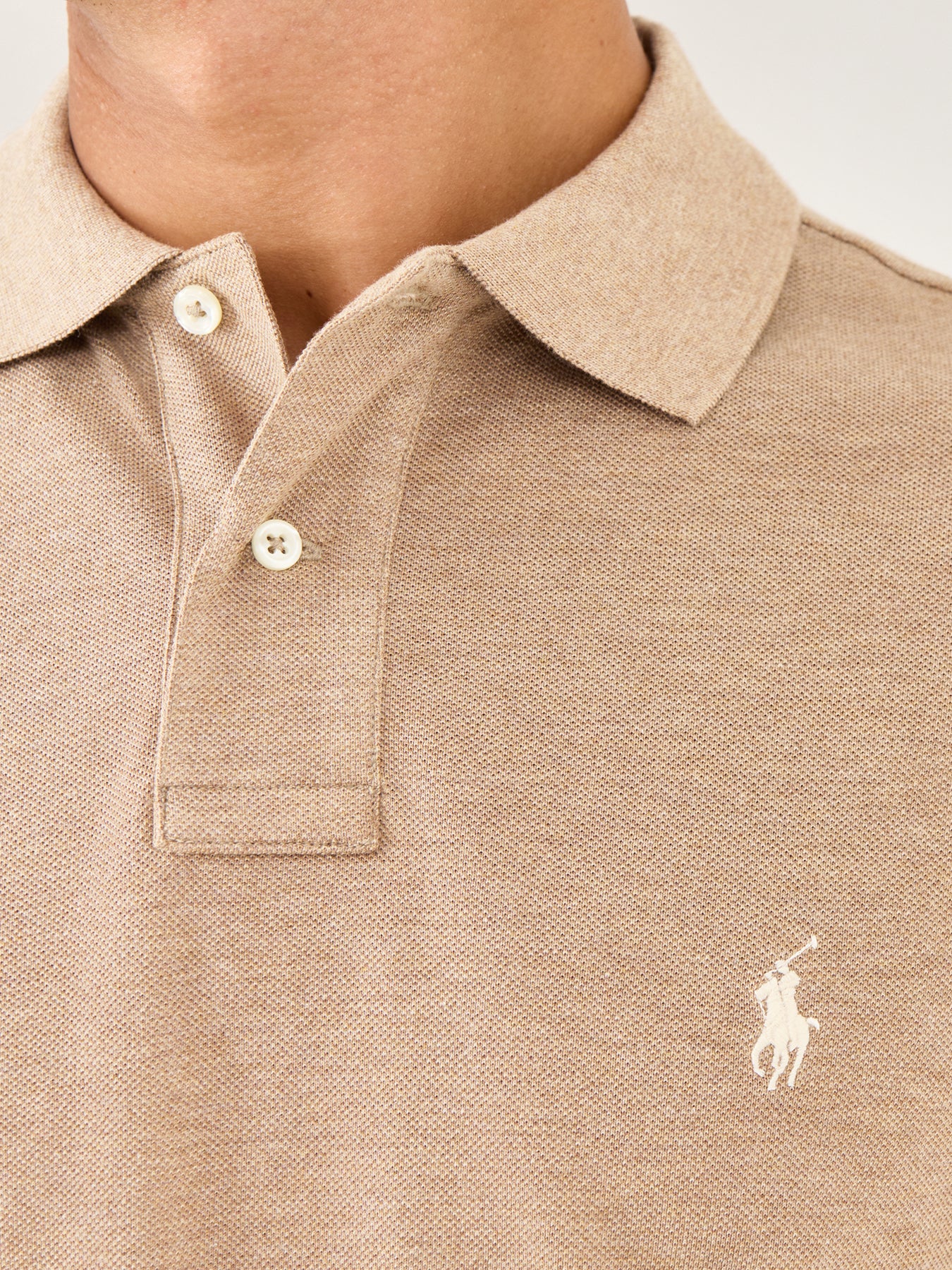 Custom Fit Polo Short Sleeves Top Grey