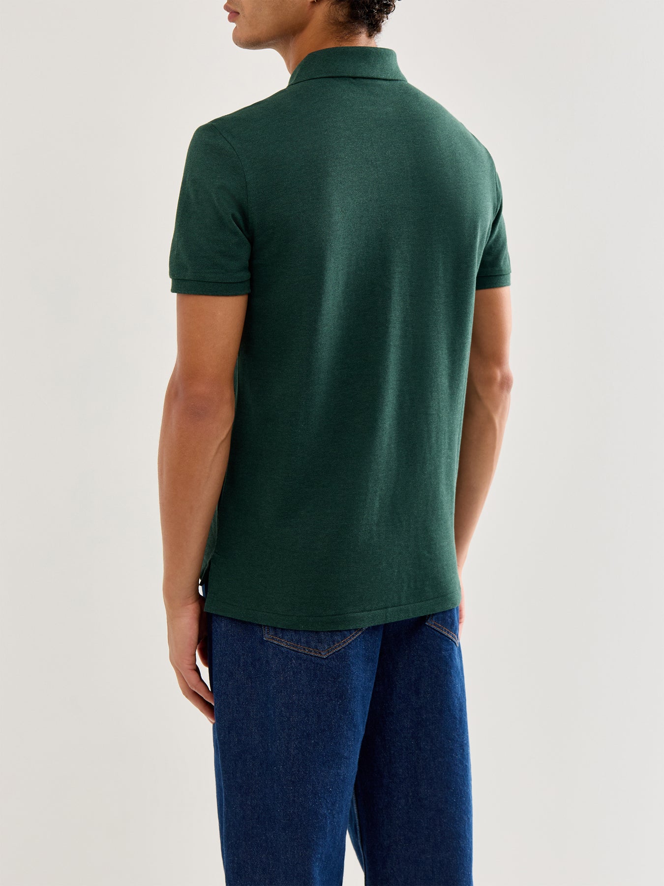 Custom Fit Cotton Polo Top Green