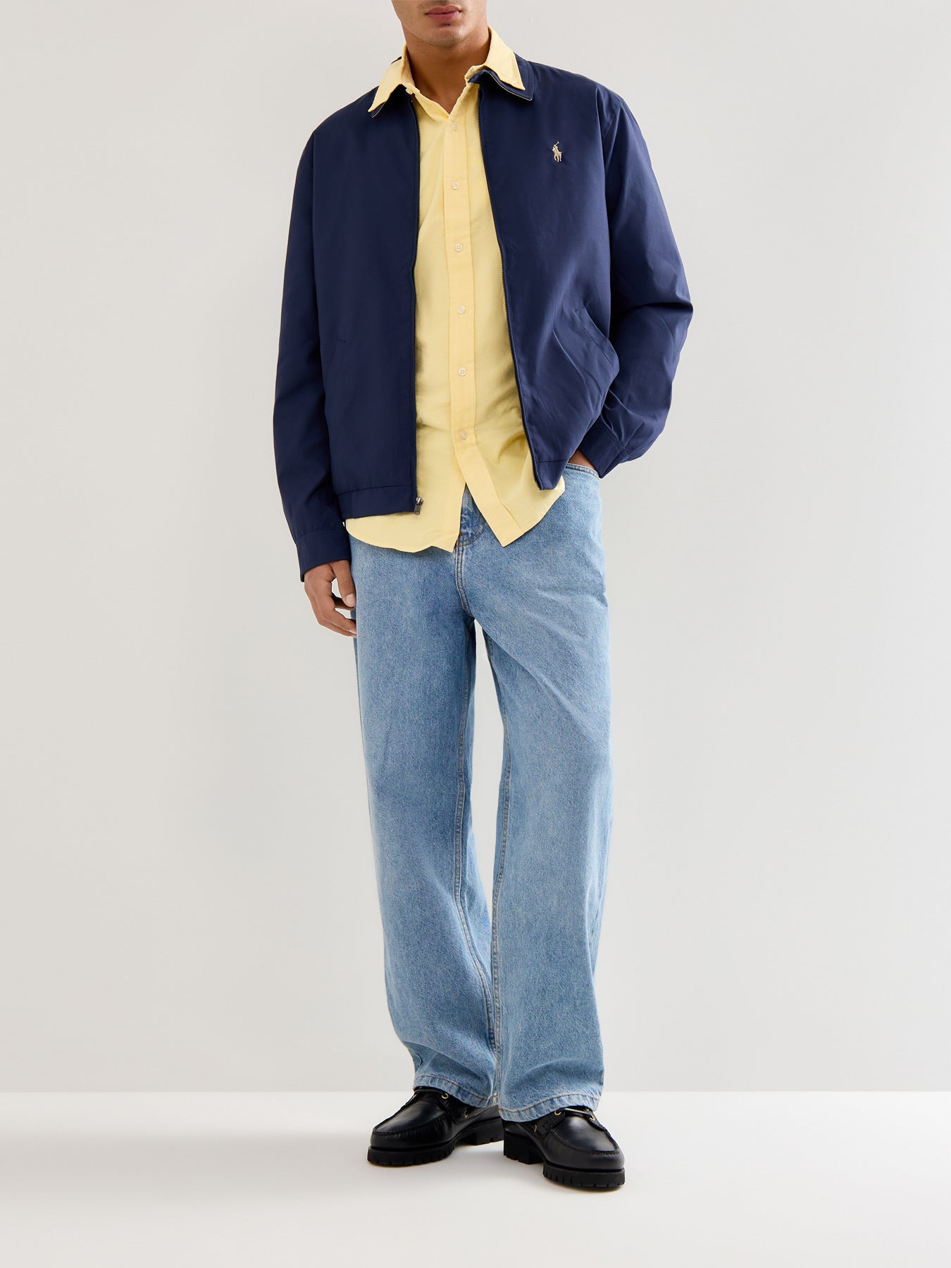 Custom Fit Cotton Oxford Shirt Yellow Cotton