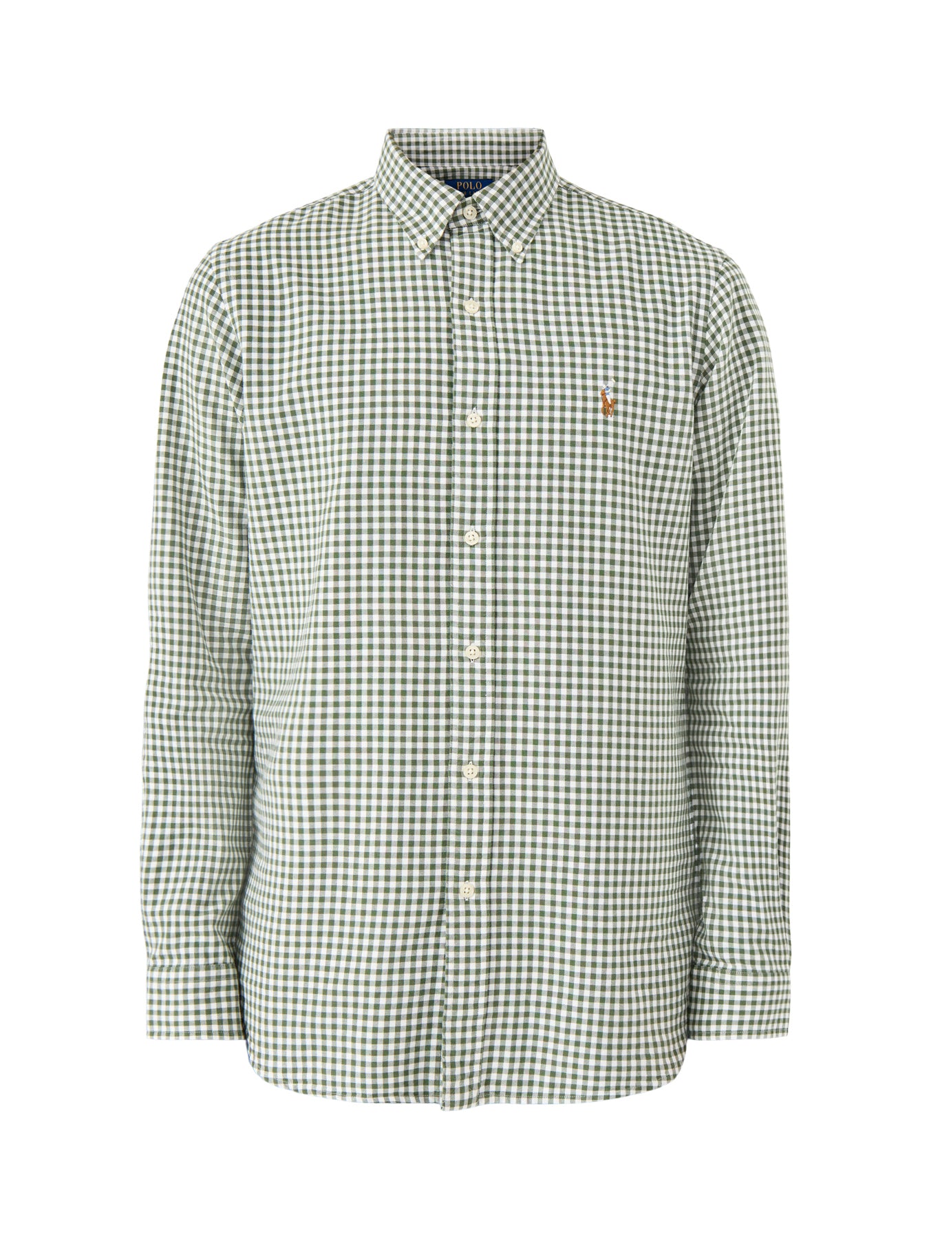 Custom Fit Oxfrod Gingham Check Shirt Shamrock White