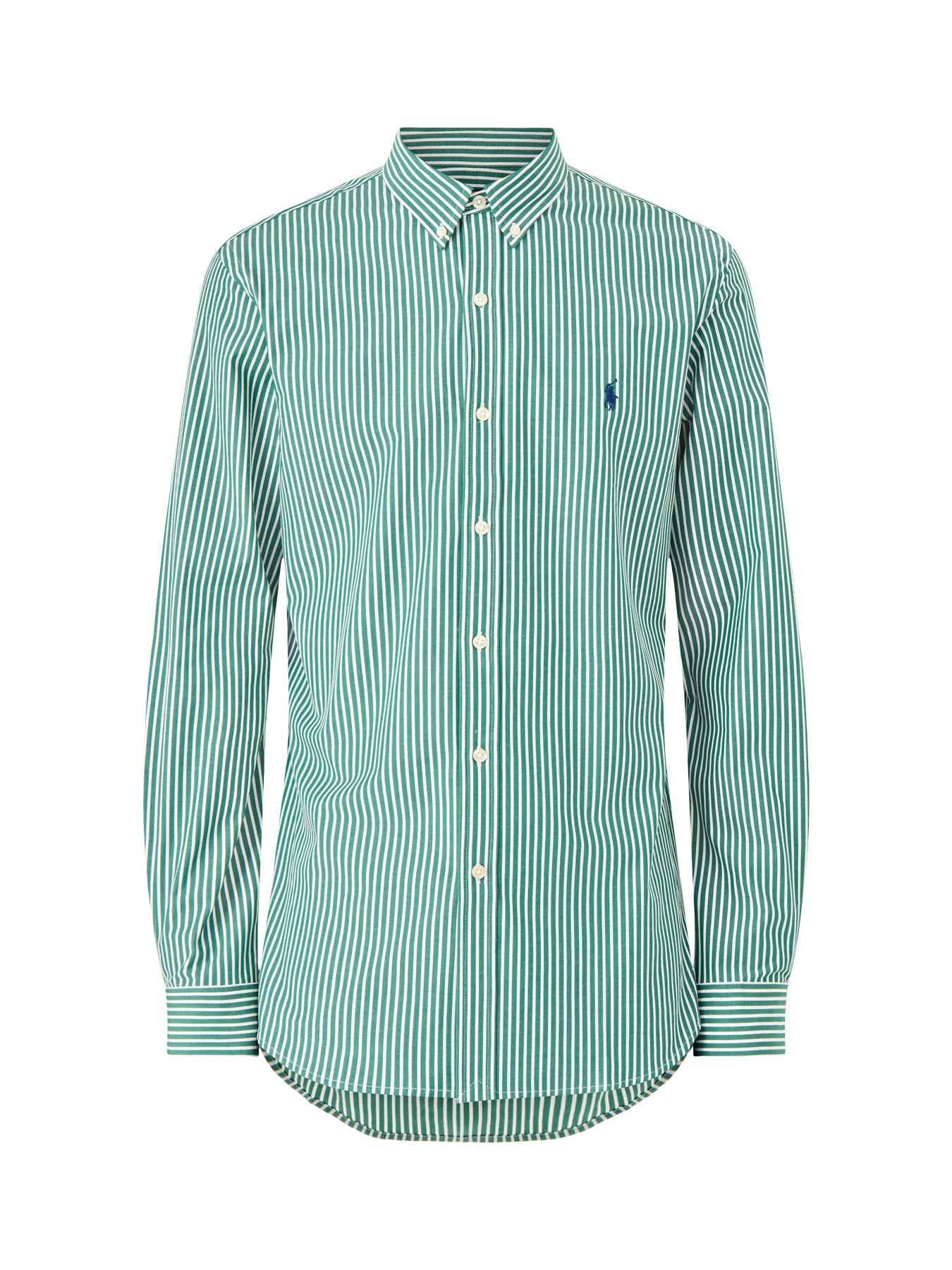 Slim Fit Stretch Poplin Stripe Shirt