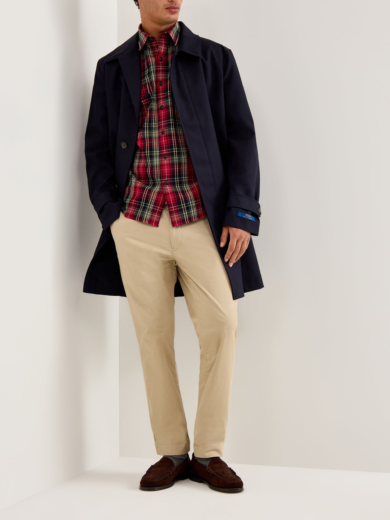 Tartan Brushed Cotton Shirt Red