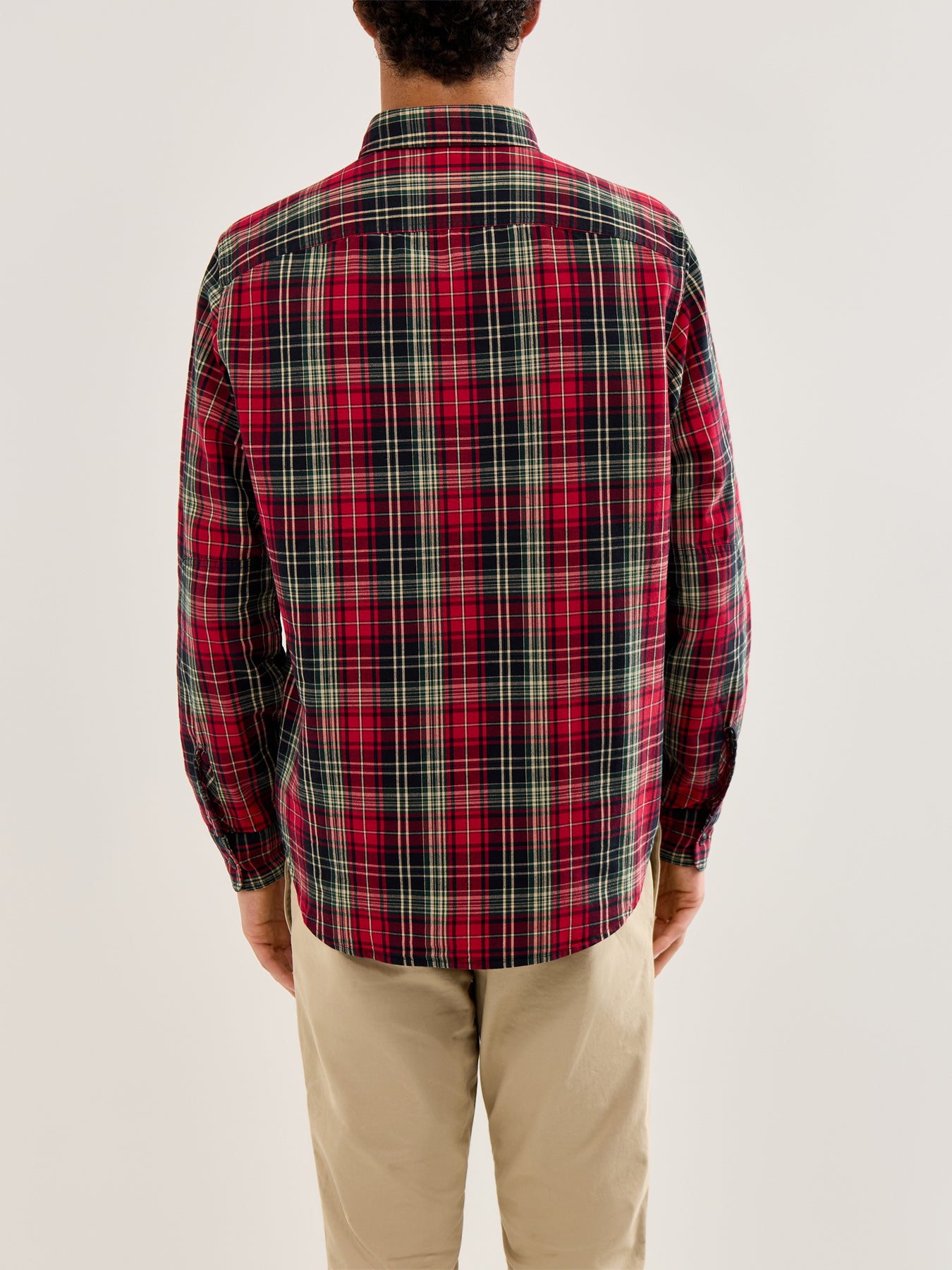 Tartan Brushed Cotton Shirt Red