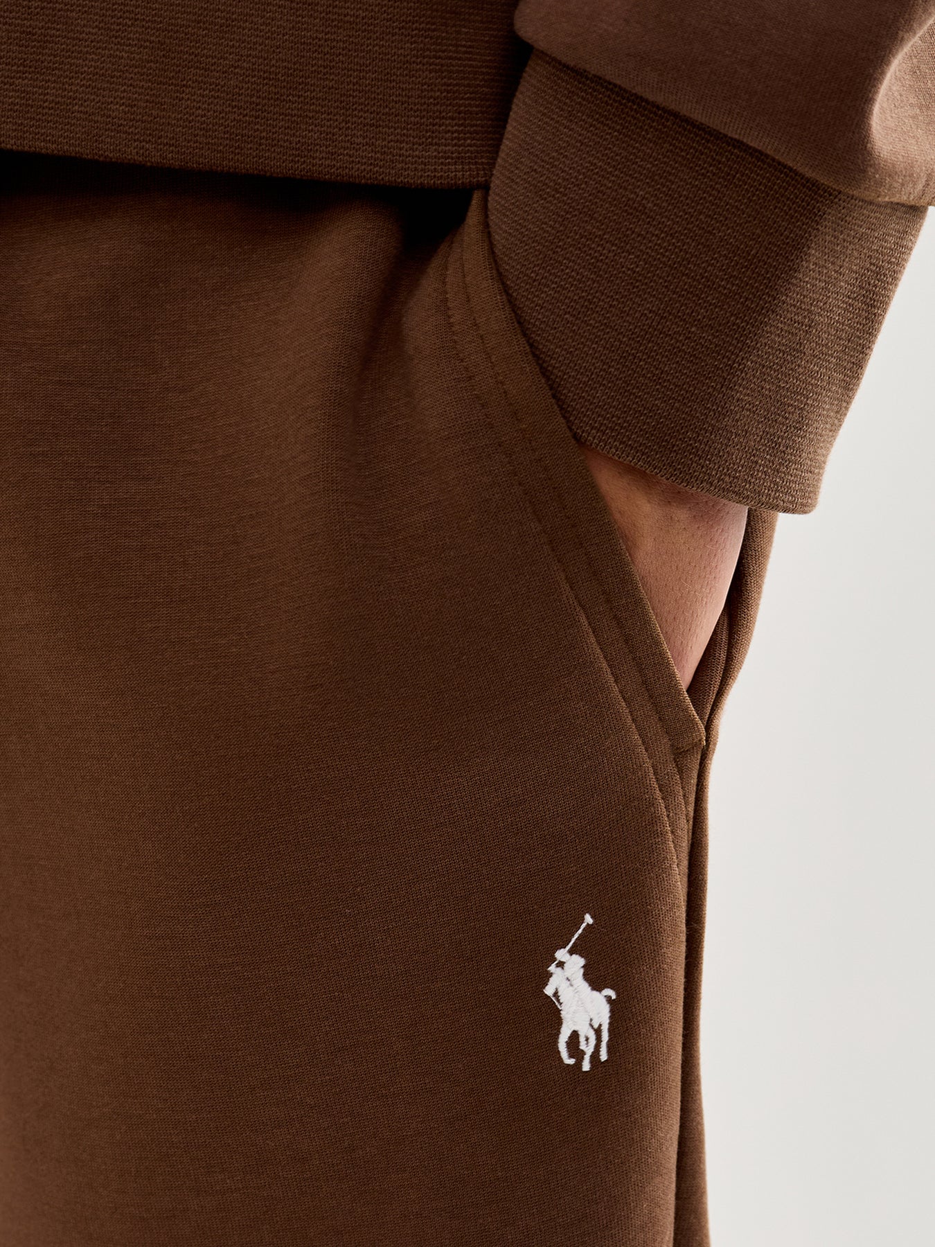 Double Knit Joggers Brown