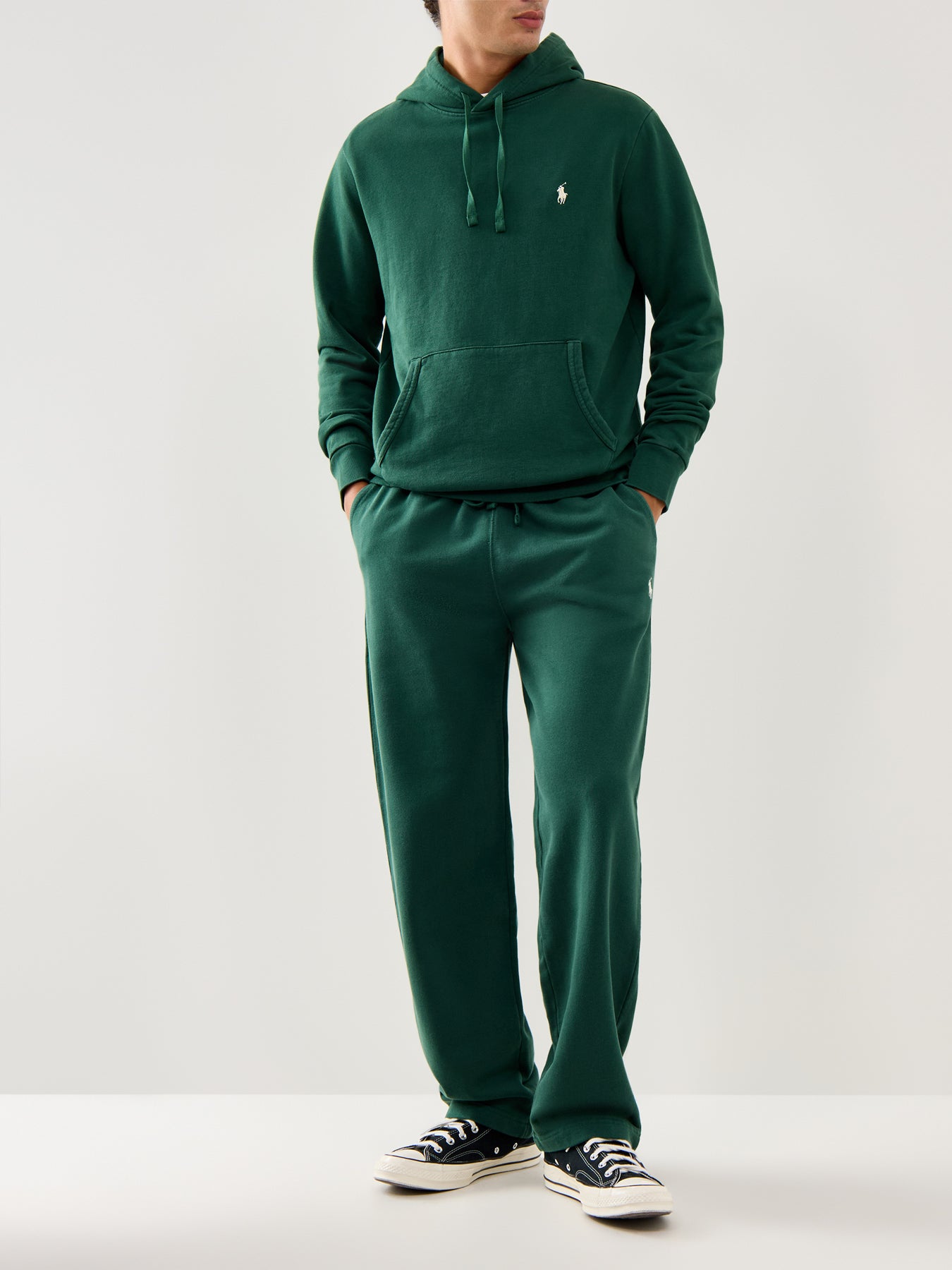 Loopback Terry Overhead Hoodie Vintage Pine