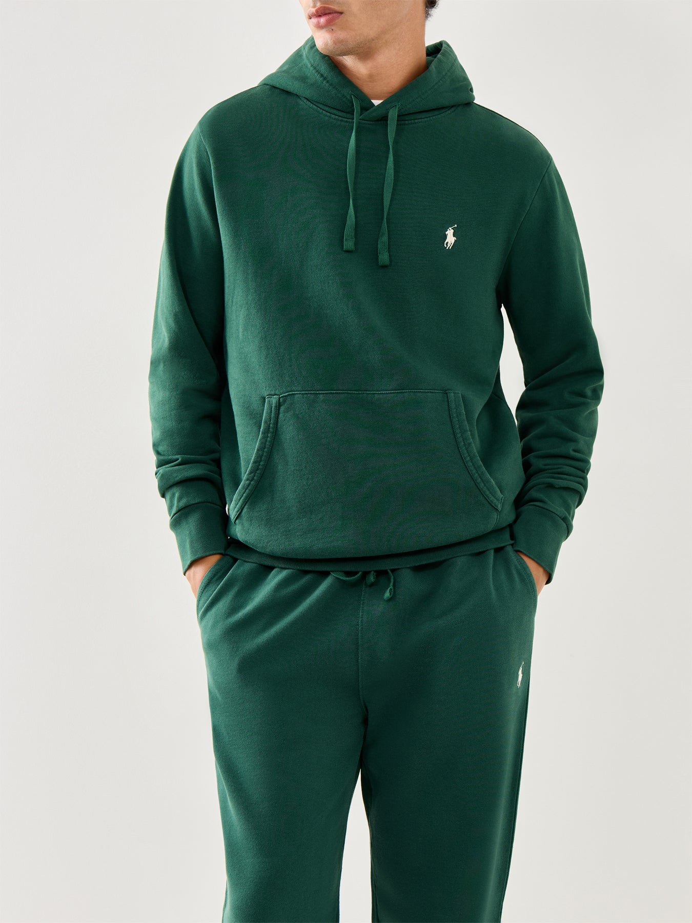Loopback Terry Overhead Hoodie Vintage Pine