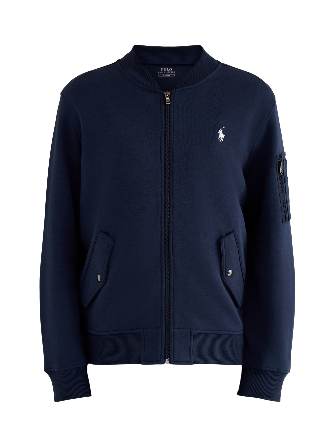 Double Knit Bomber Jacket Navy