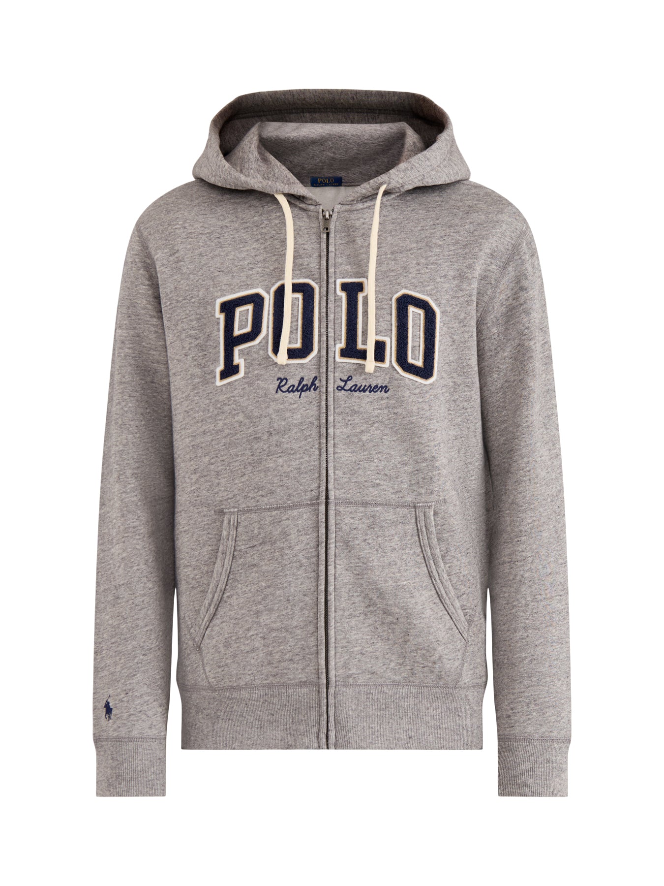 Polo Cotton Hoodie Grey
