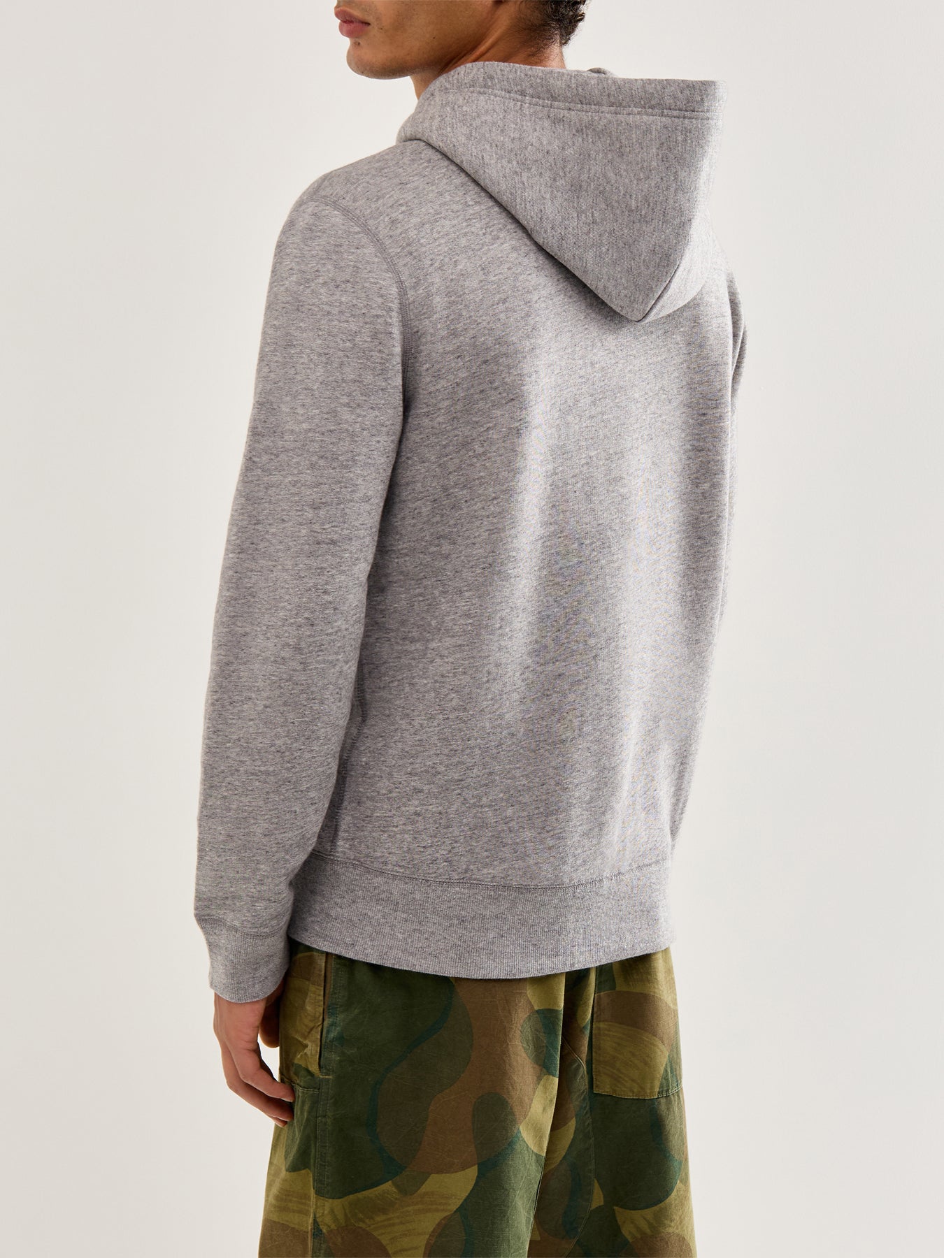 Polo Cotton Hoodie Grey