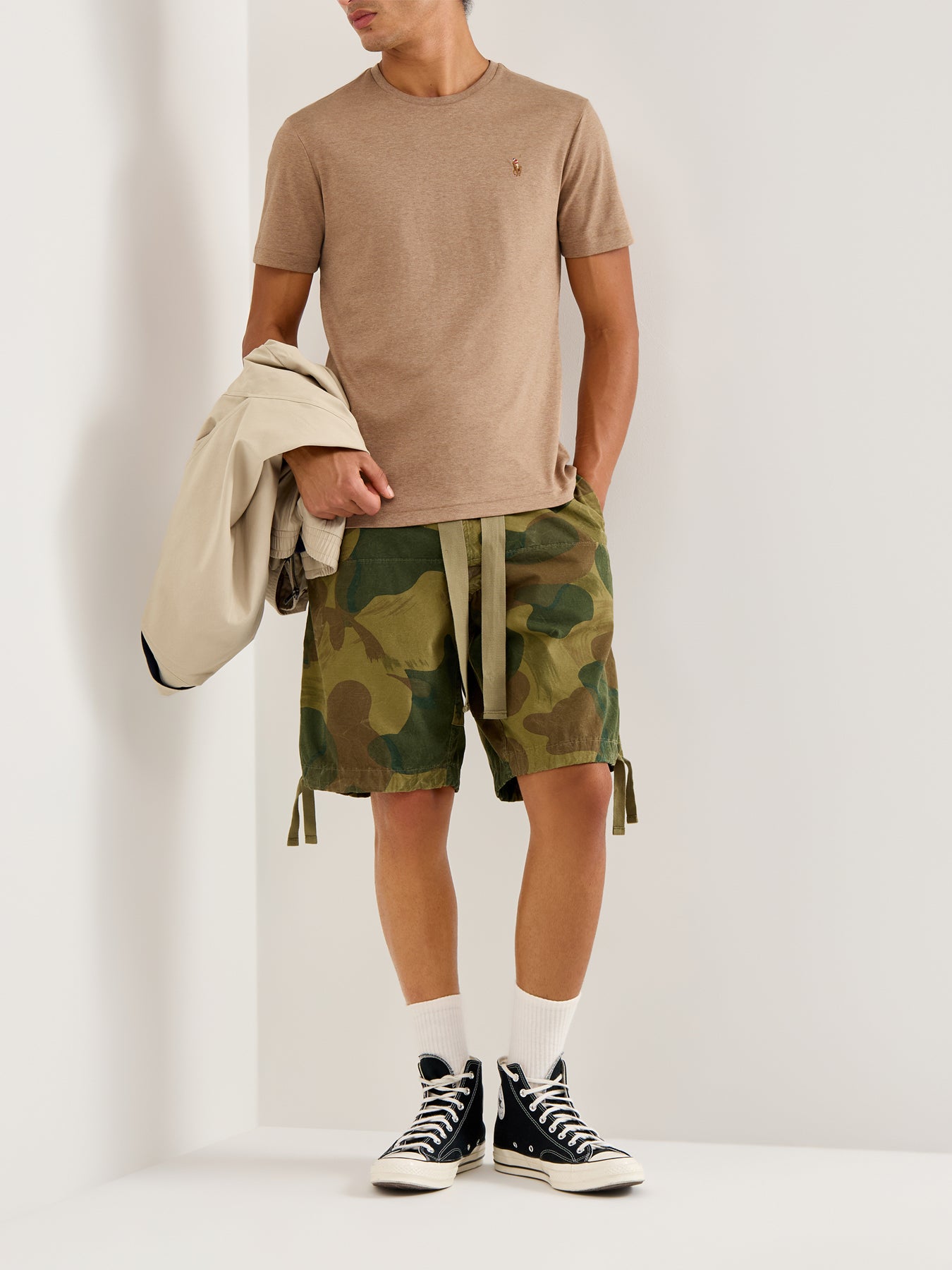 Pima Soft Touch Cotton T-Shirt Tan