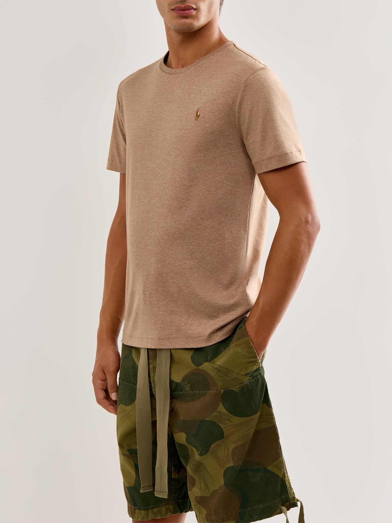 Pima Soft Touch Cotton T-Shirt Tan