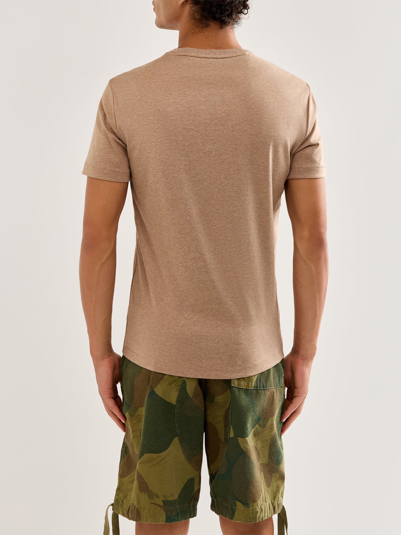 Pima Soft Touch Cotton T-Shirt Tan