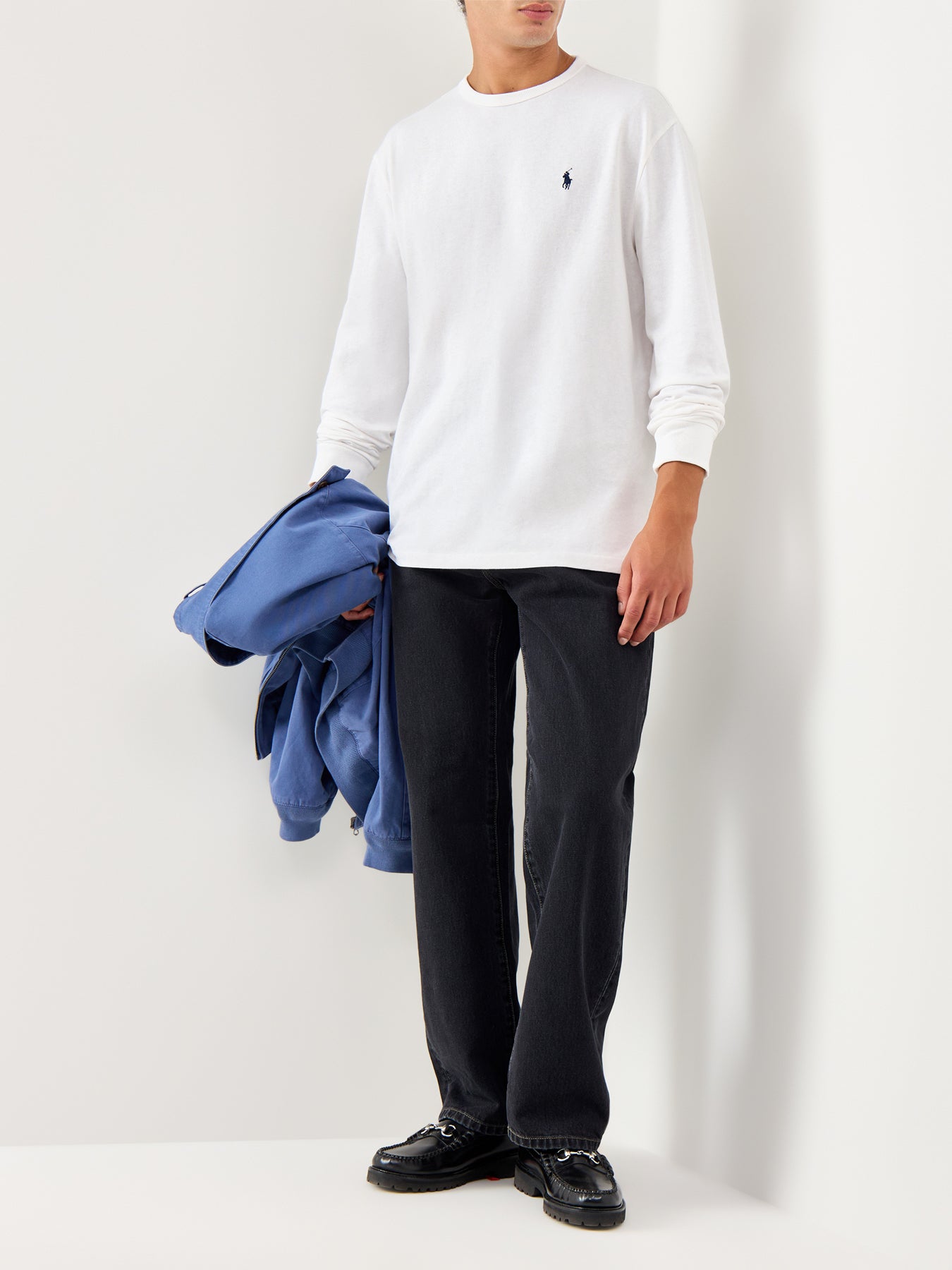 Heavy Jersey Long Sleeves Tee White